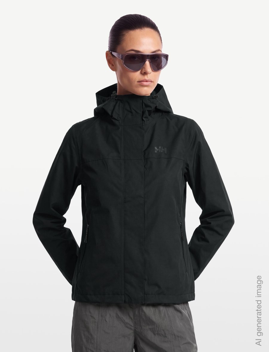 Helly Hansen - W VANCOUVER RAIN JACKET - outdoor - black - 3