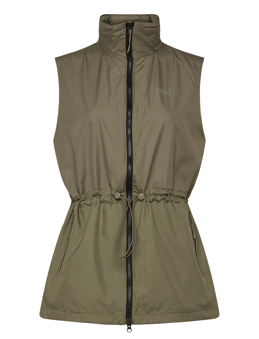 Helly Hansen - W ESSENCE SPRING VEST - ulkovaatteet - lav green - 0