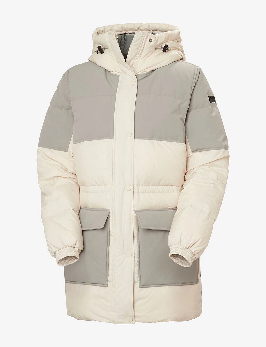 Helly Hansen - W ESCAPE DOWN PARKA - parkasjackor - cream - 1