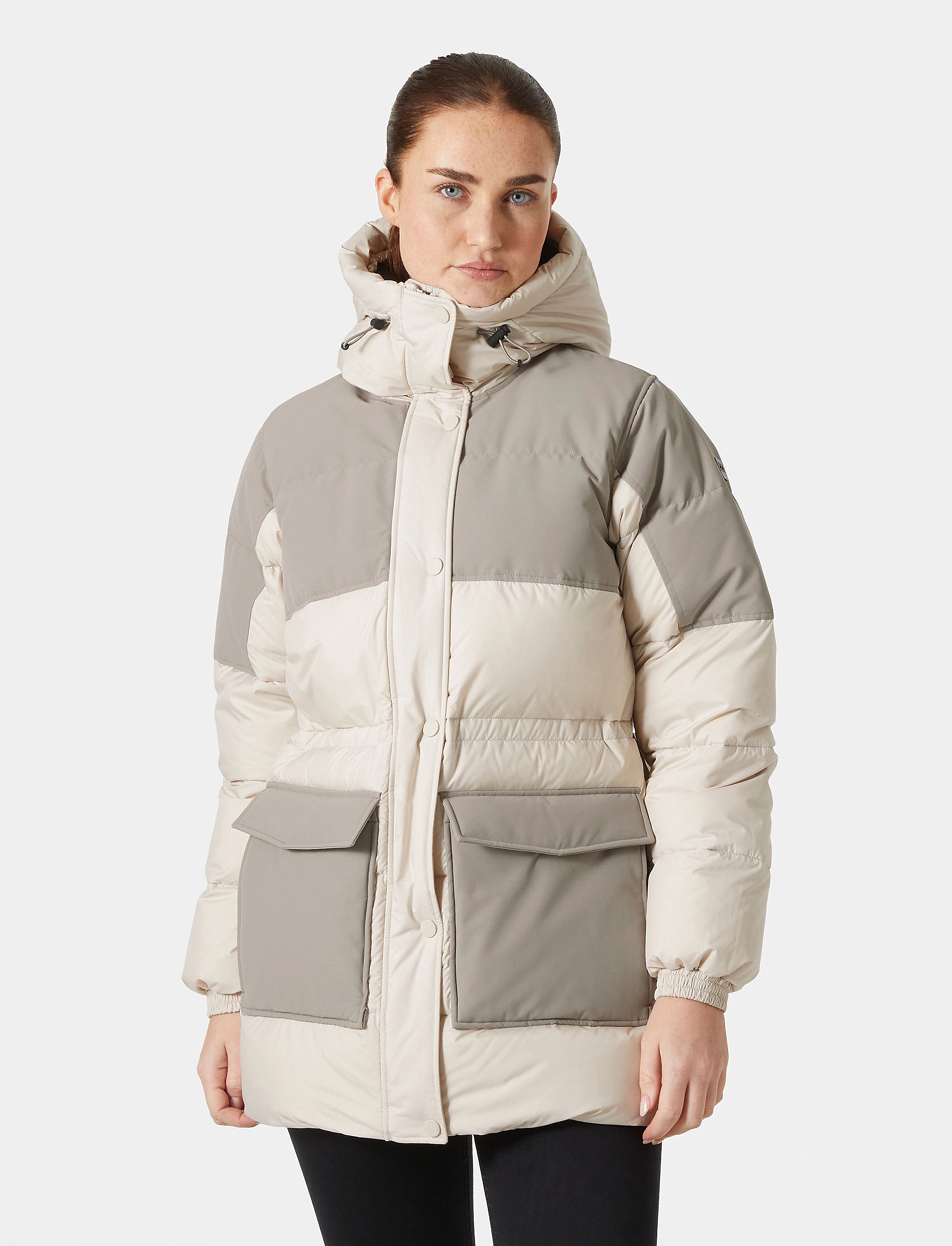 Helly Hansen W Escape Down Parka, Kvinder, Dunparka, Cream, Str: XL