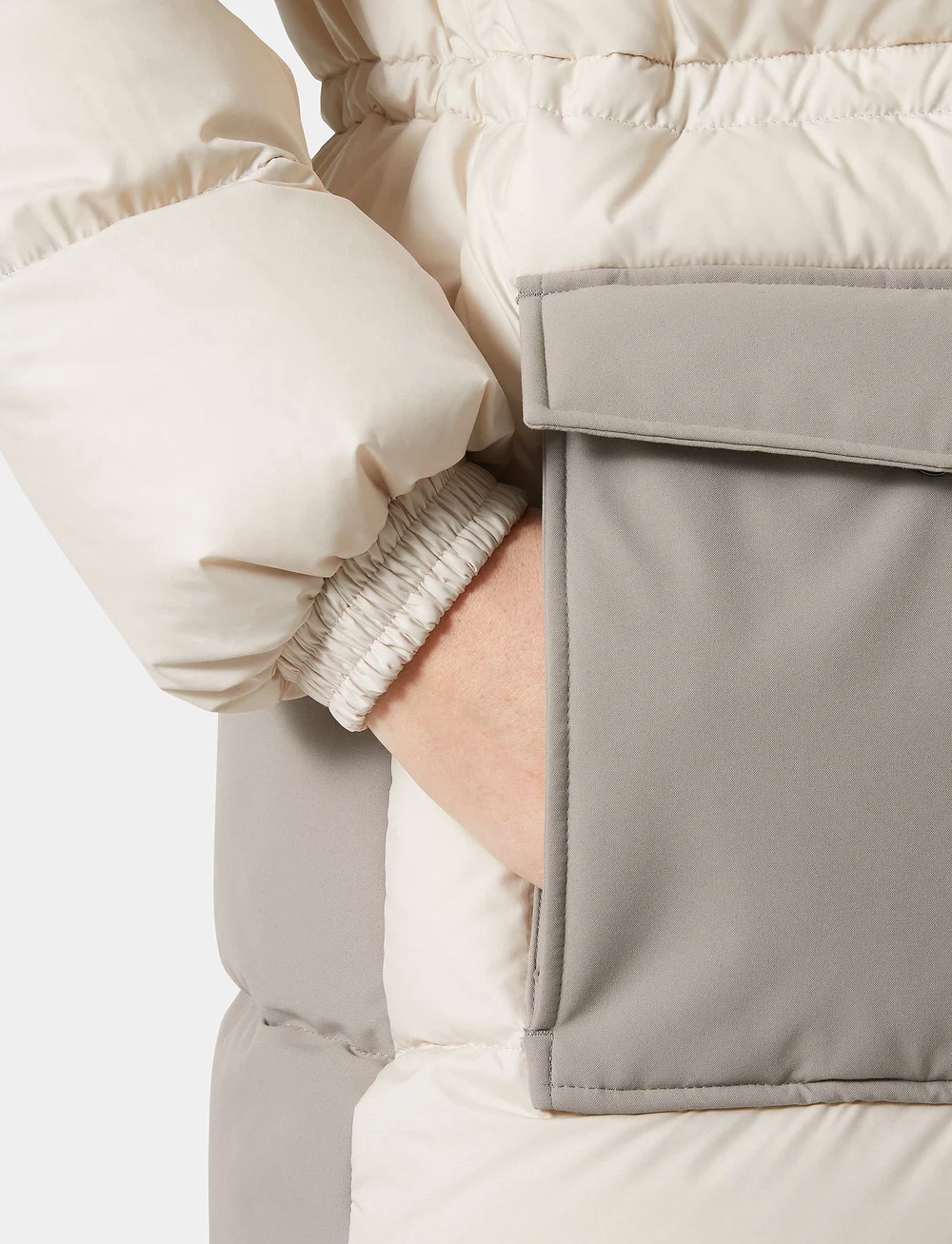 Helly Hansen - W ESCAPE DOWN PARKA - parkasjackor - cream - 5