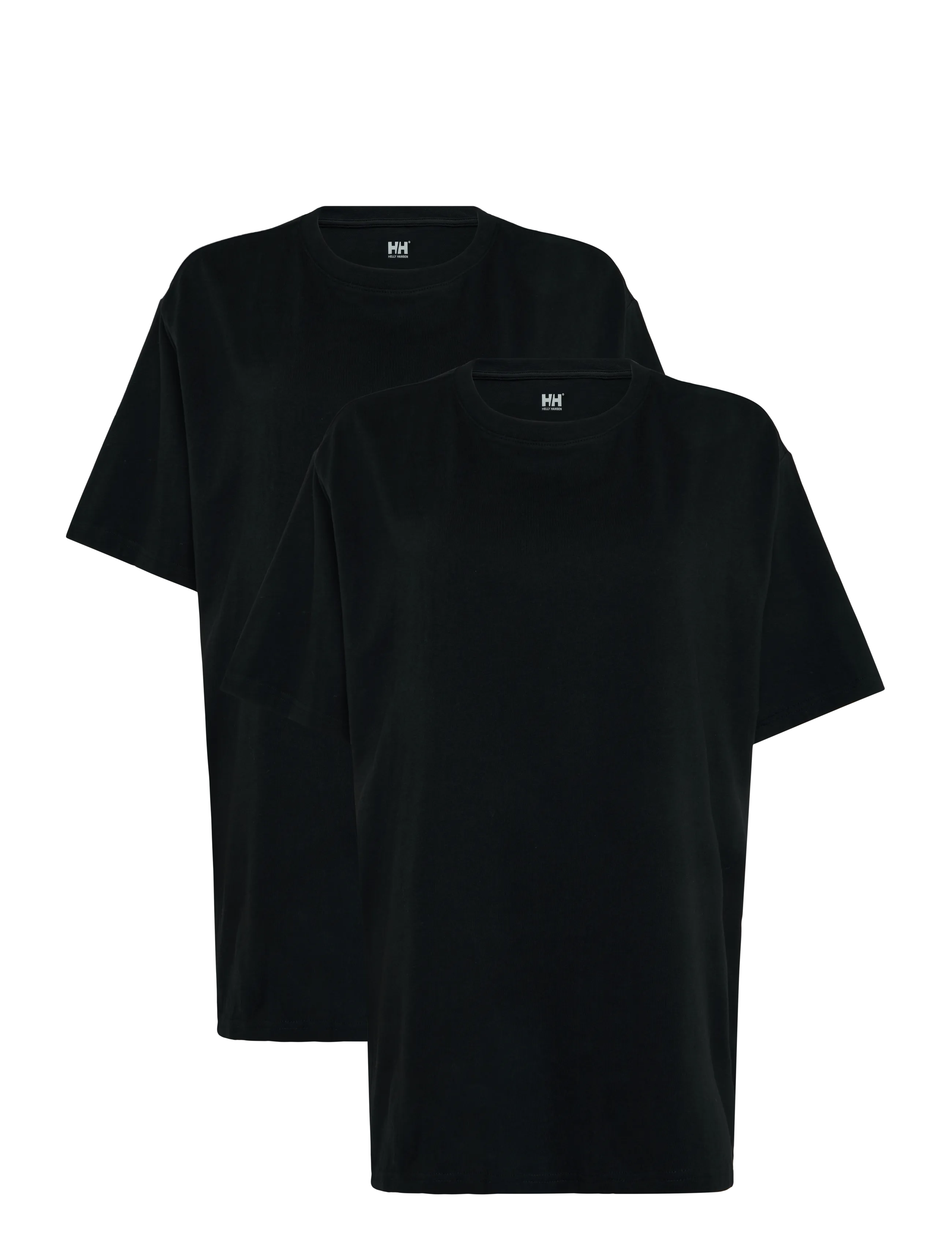 Helly Hansen 2-PACK HH COTTON T - Lühikeste varrukatega T-särgid - BLACK / black