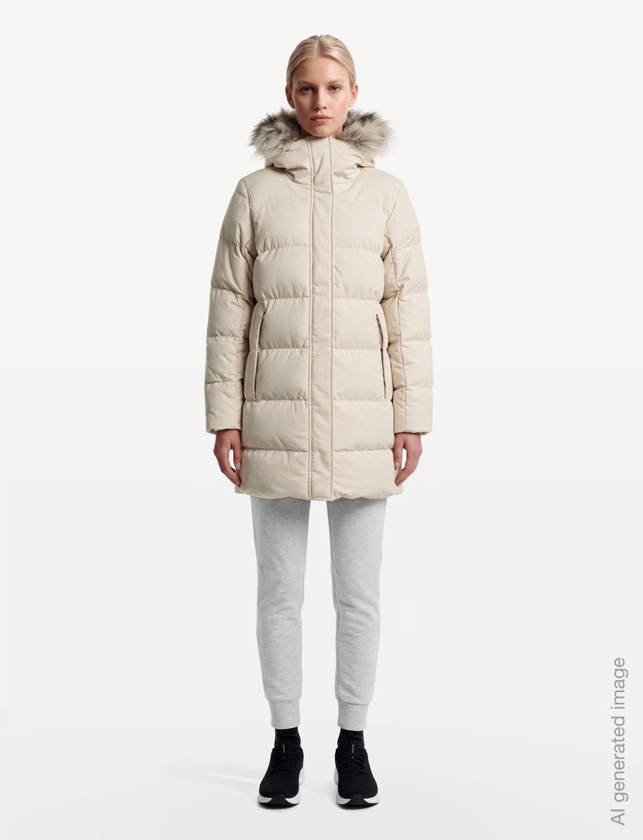 Helly Hansen - W BLOSSOM PUFFY PARKA - jacken - cream - 0