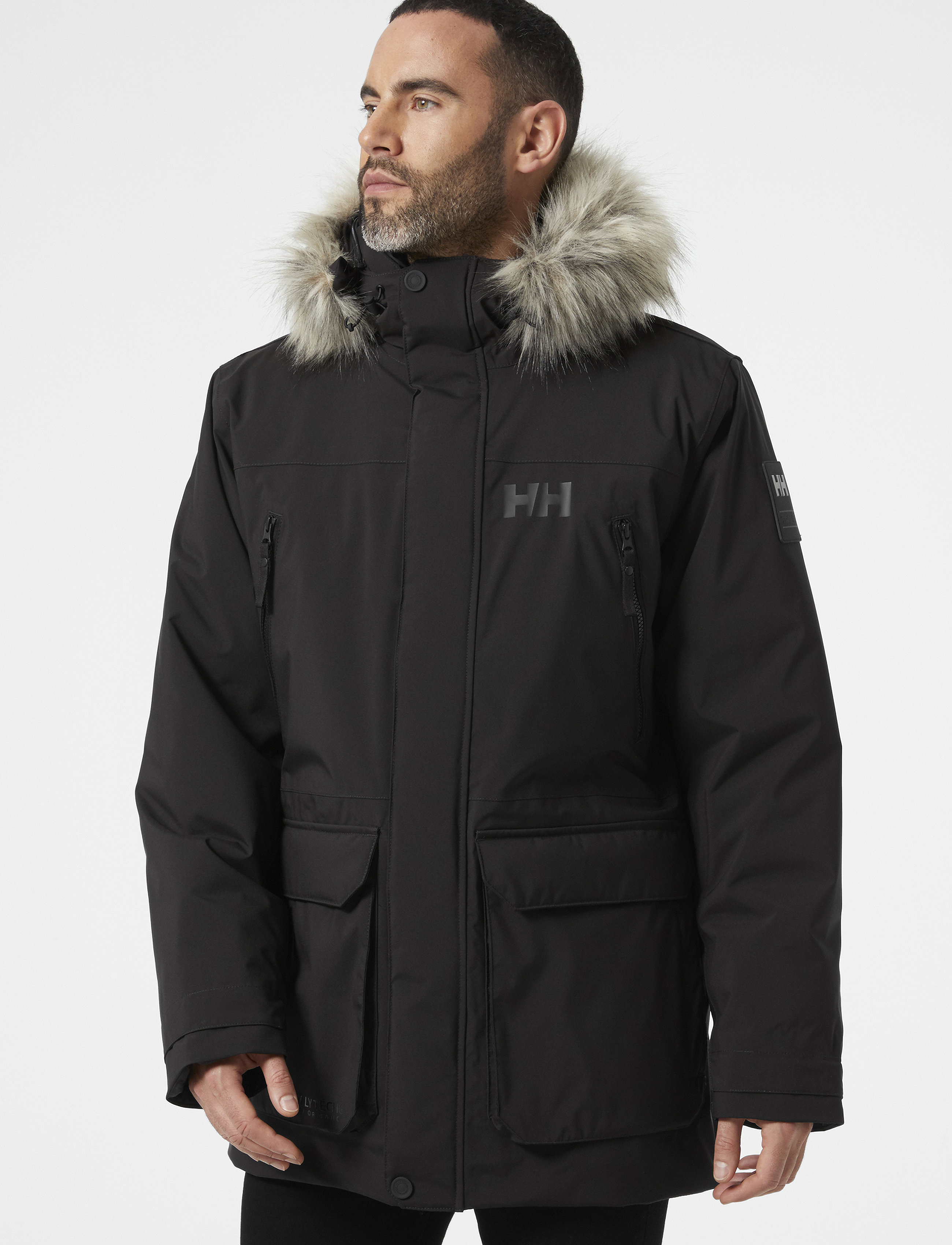 Helly Hansen Reine Parka, L, Jackets, Schwarz - Parkas, Männerswear