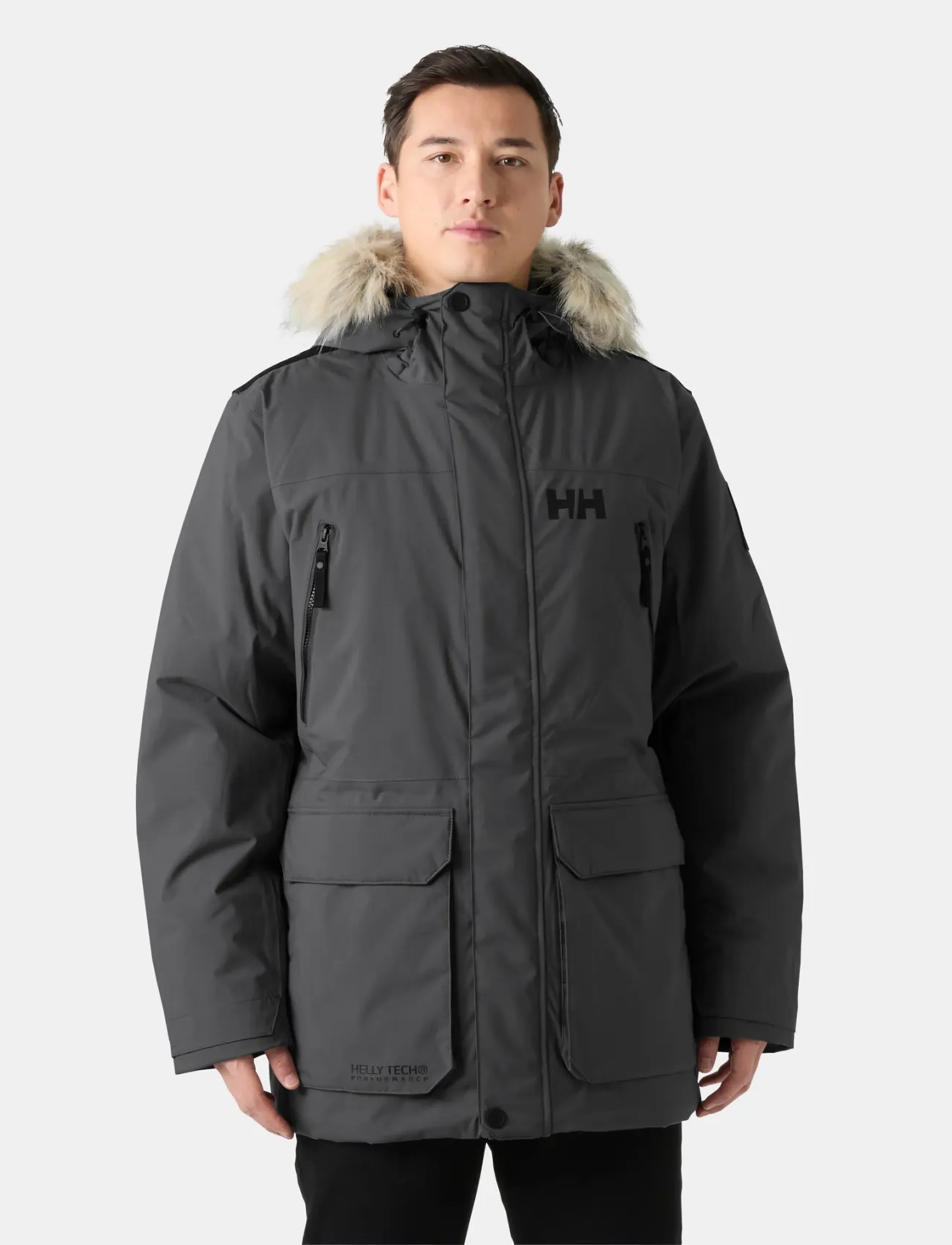 Helly Hansen - REINE PARKA - outdoor- & regenjacken - thunder grey - 0