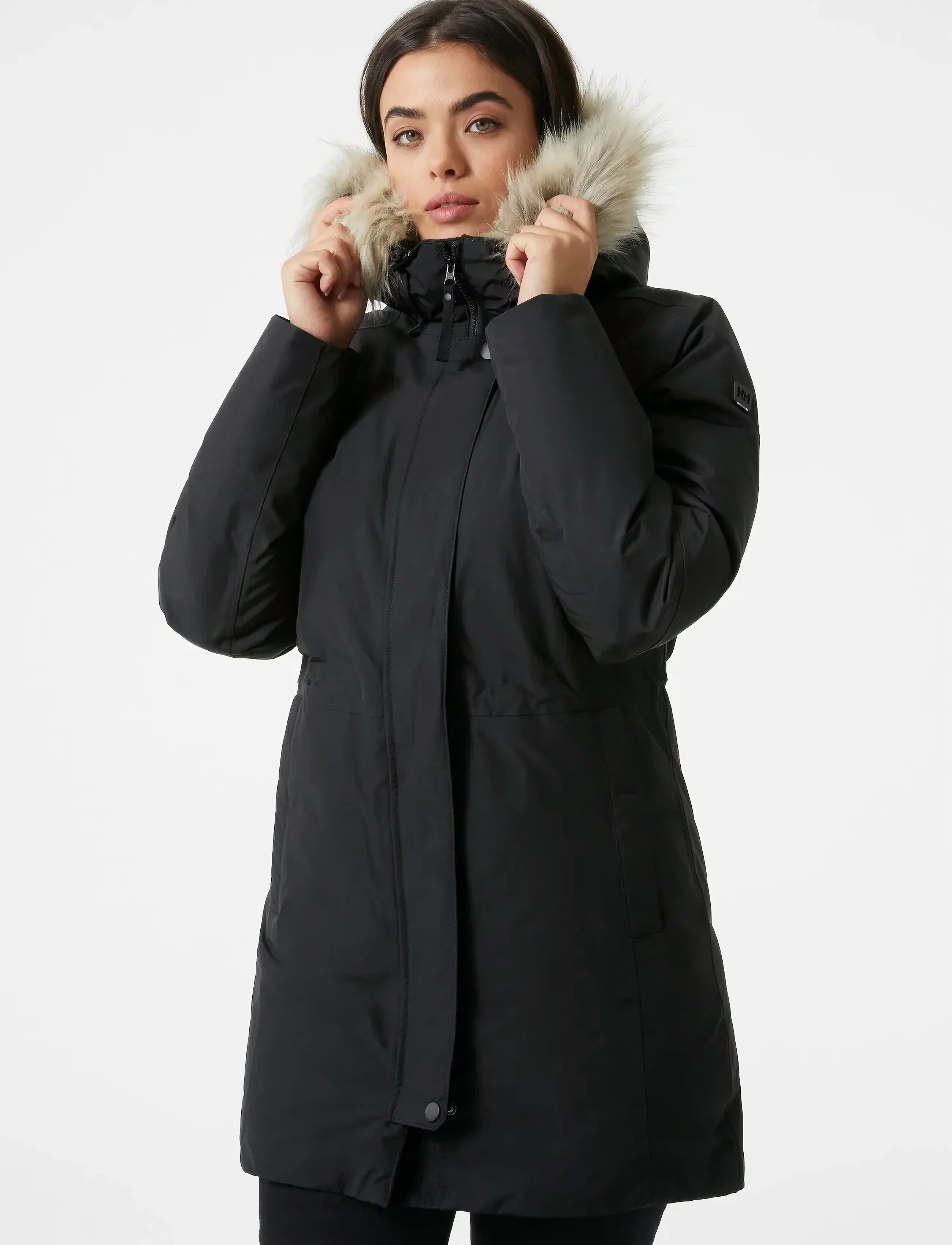 Helly Hansen W Senja Parka, S, Black, Overtøj > Parkacoats, Dame
