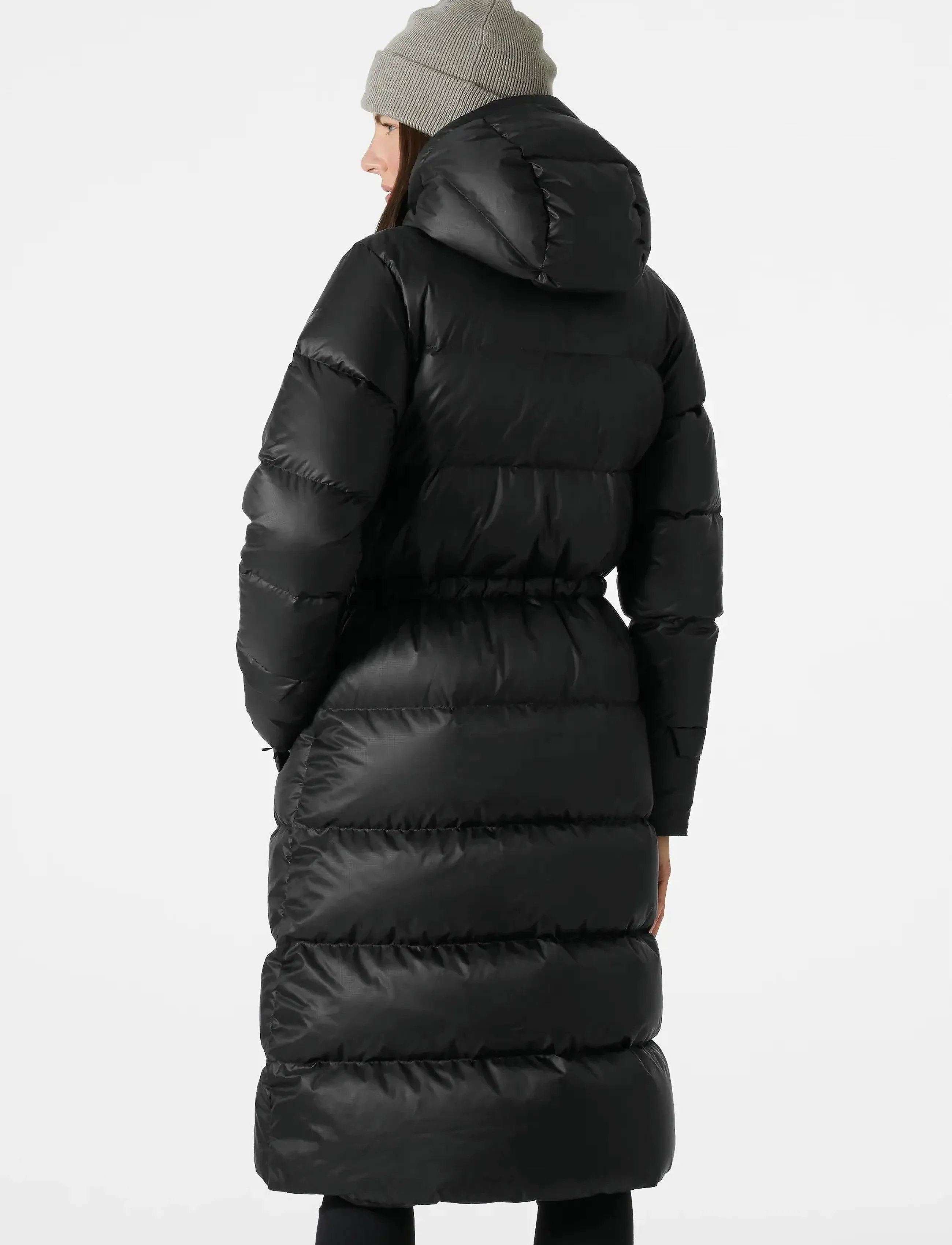 Helly Hansen - W ESSENCE LONG DOWN COAT - voodriga mantlid - black - 3