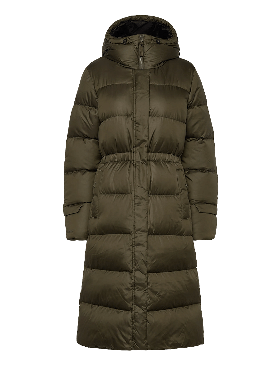 Helly Hansen - W ESSENCE LONG DOWN COAT - sulejoped ja voodriga joped - green - 0