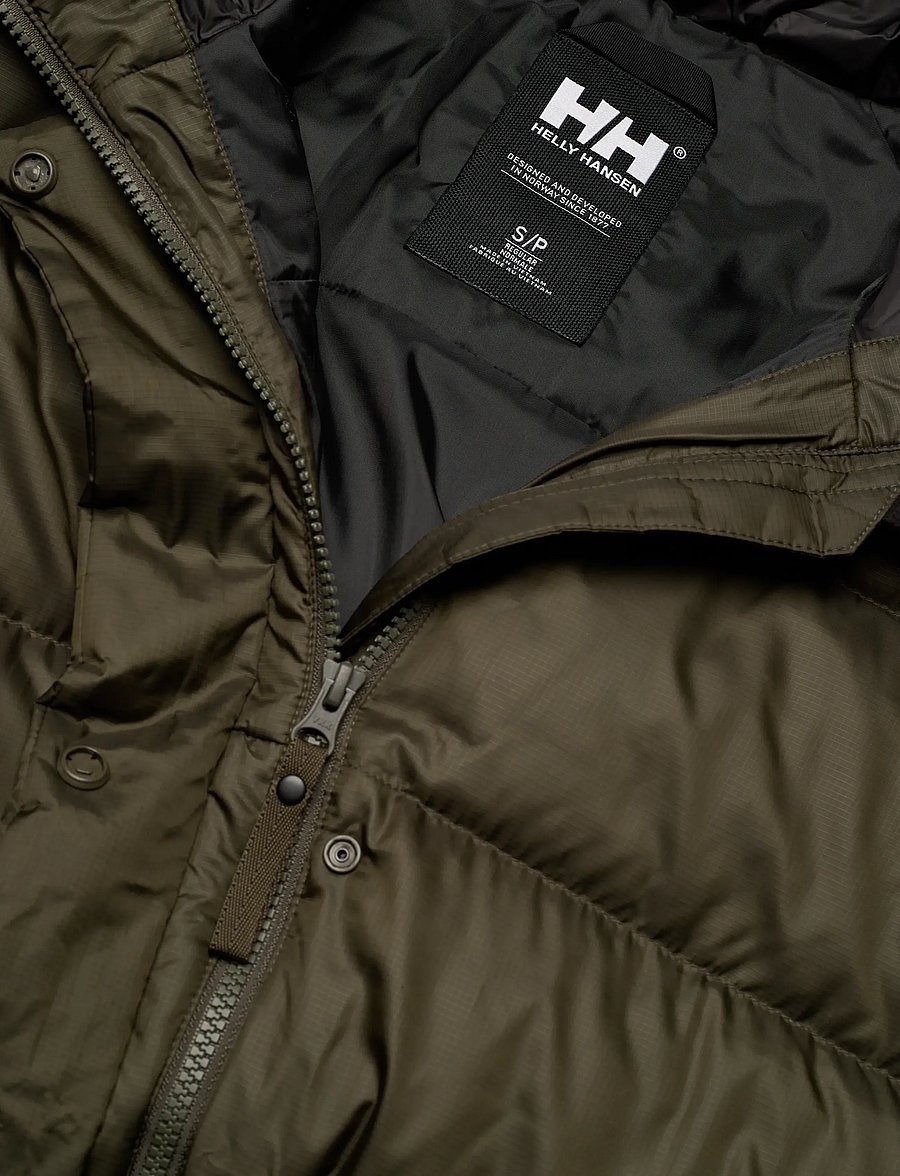 Helly Hansen - W ESSENCE LONG DOWN COAT - sulejoped ja voodriga joped - green - 2