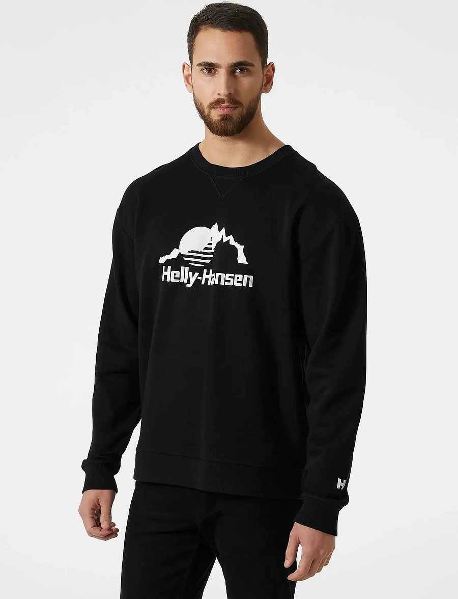 Helly Hansen - YU CREW SWEATER 2.0 - oberteile - black - 0