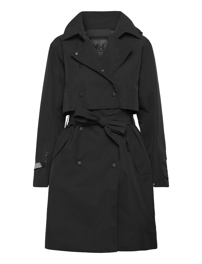 Helly Hansen - W JANE TRENCH - outdoor jacken - black - 0