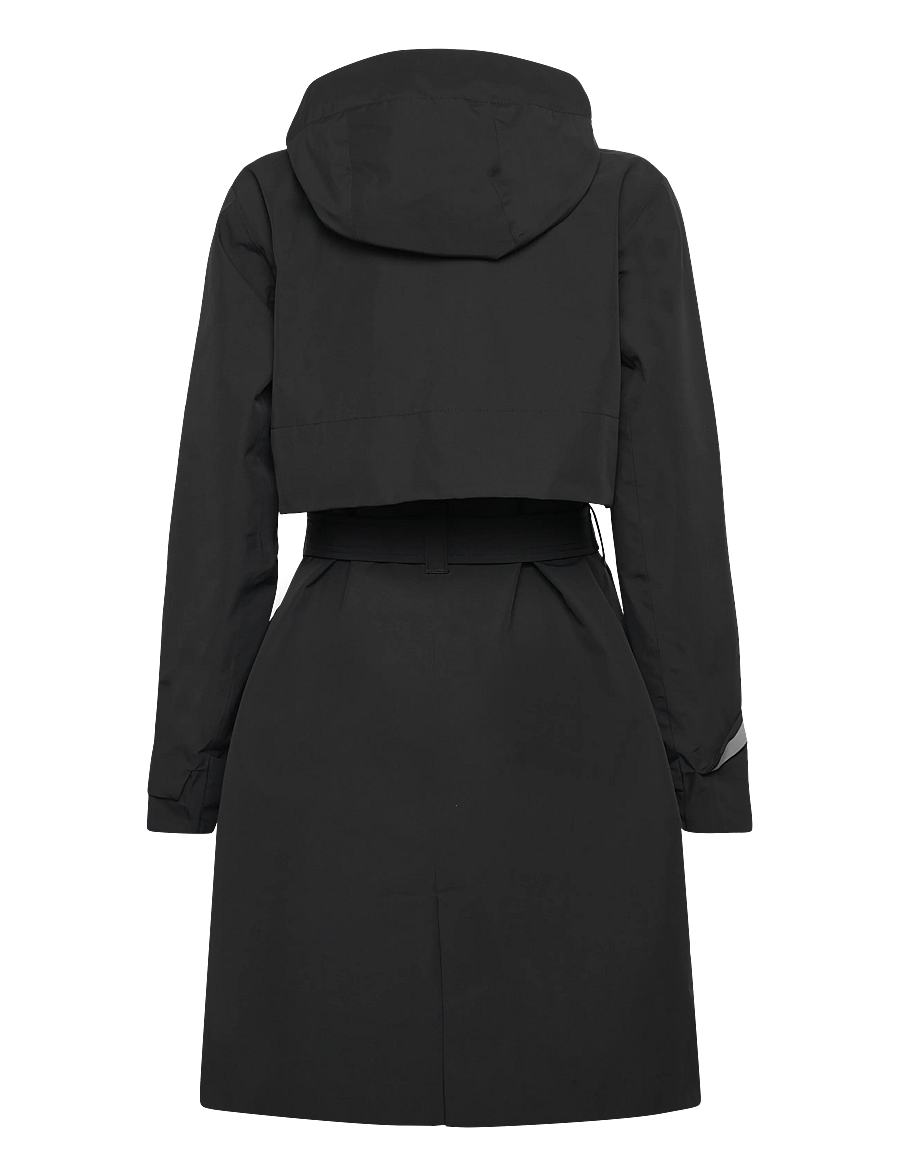 Helly Hansen - W JANE TRENCH - friluftsjackor - black - 2