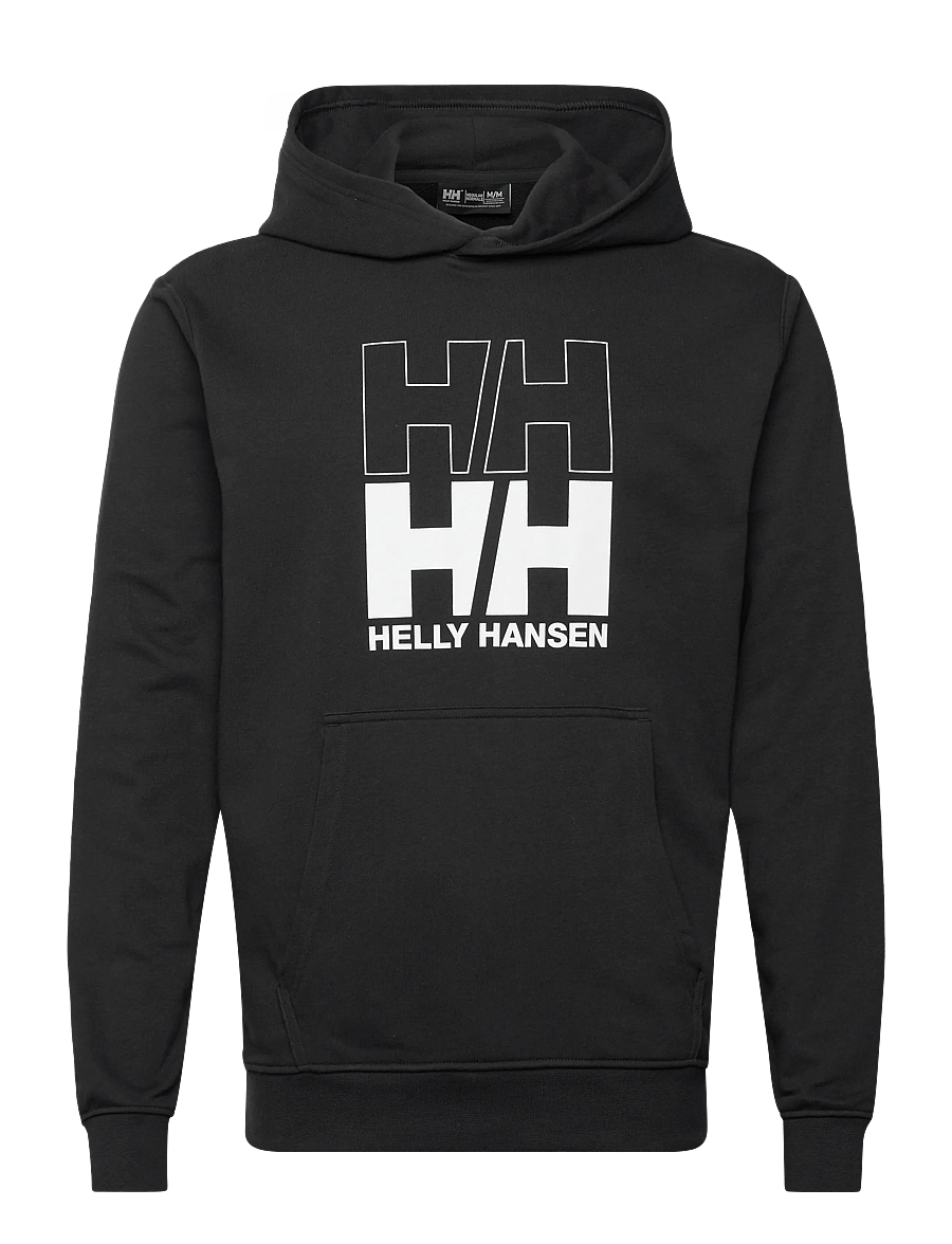 Helly Hansen - CORE GRAPHIC SWEAT HOODIE - huvtröjor - black - 0