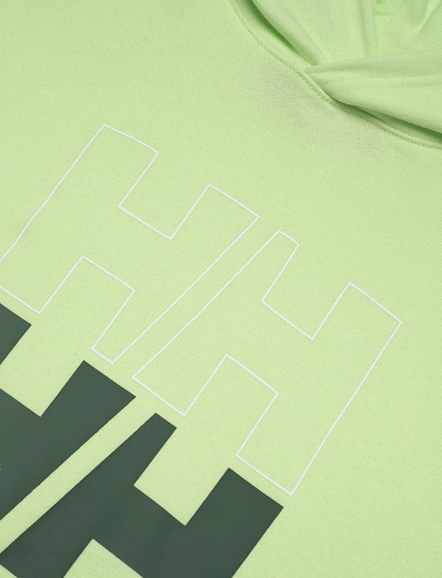 Helly Hansen - CORE GRAPHIC SWEAT HOODIE - tops - washed lime - 2