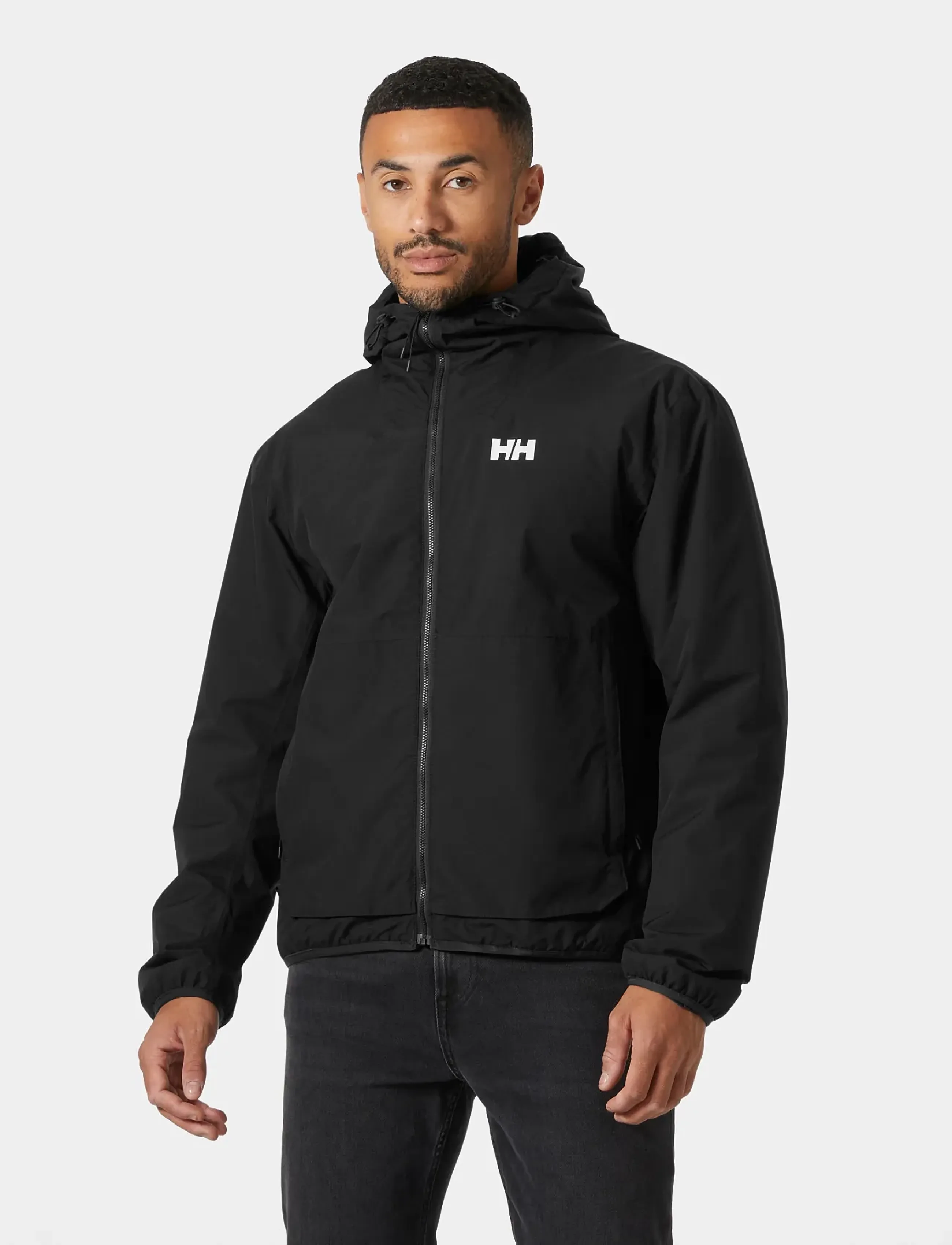 Helly Hansen - ERVIK INS RAIN JACKET - regnjakker - black - 0