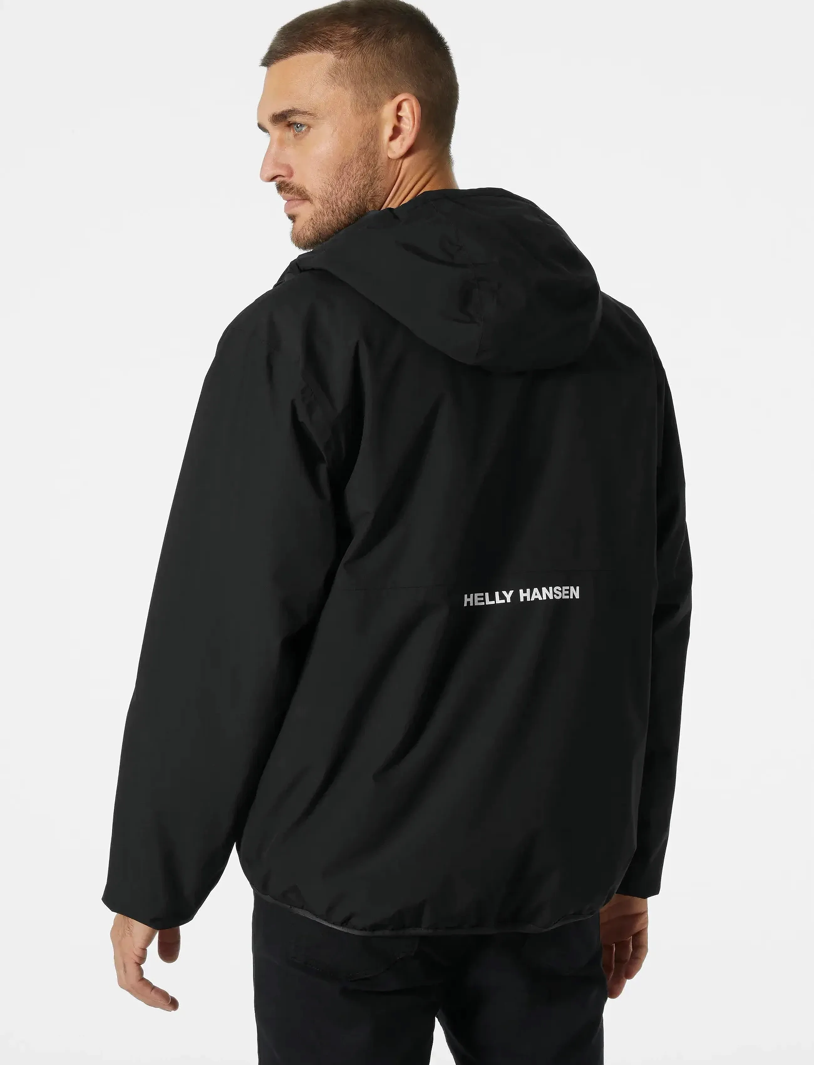 Helly Hansen - ERVIK INS RAIN JACKET - regnjakker - black - 4