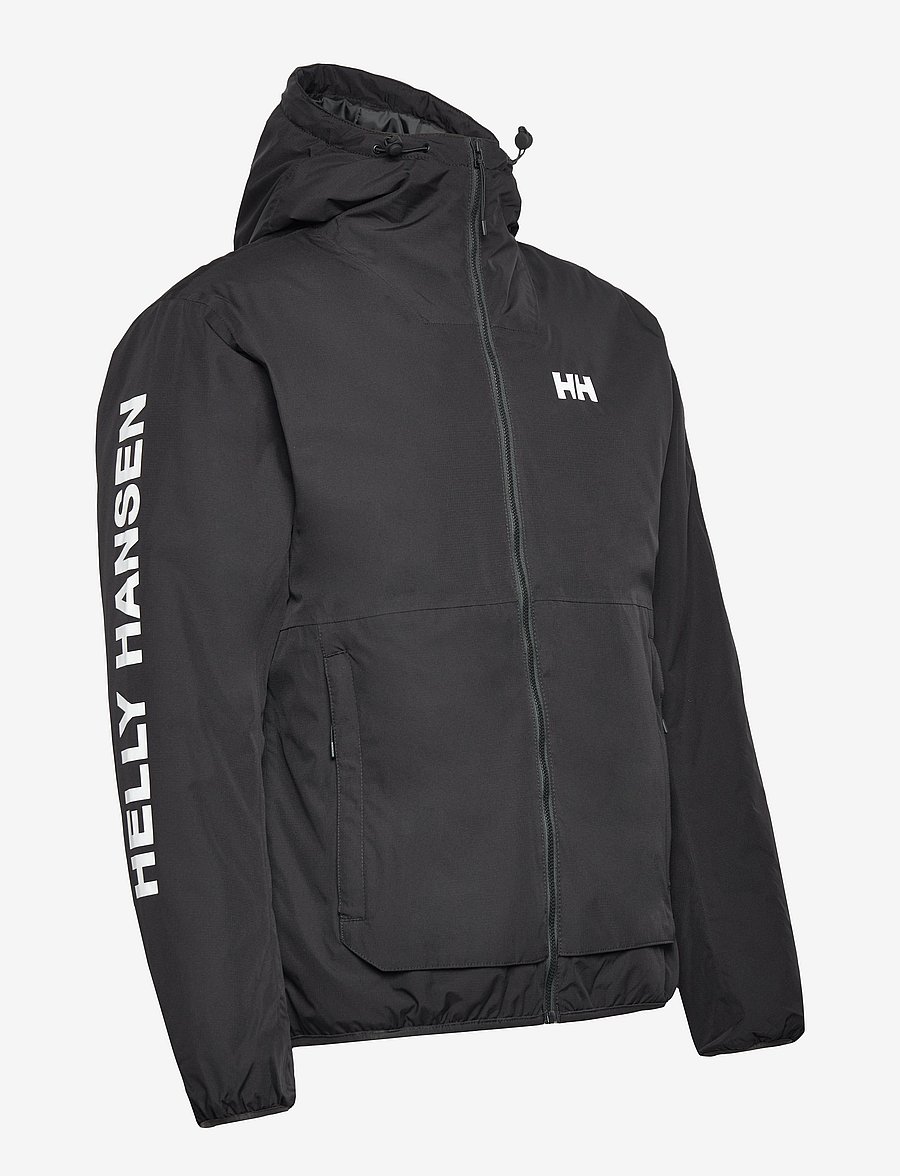 Helly Hansen - ERVIK INS RAIN JACKET - regnjakker - black - 3