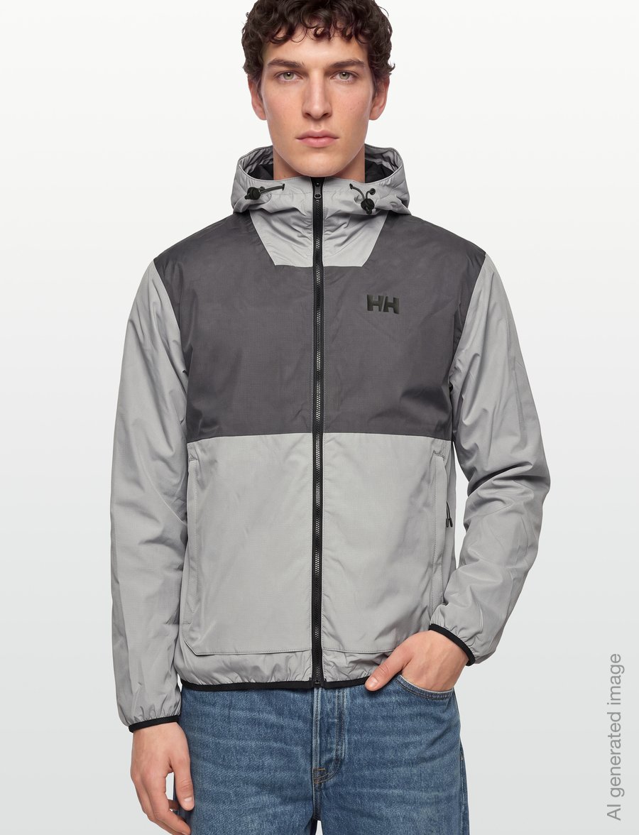 Helly Hansen - ERVIK INS RAIN JACKET - regnjakker - flipper grey - 3