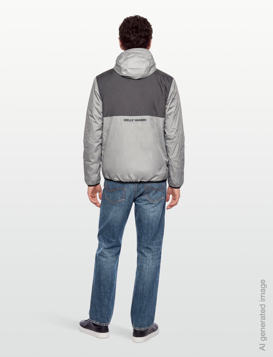 Helly Hansen - ERVIK INS RAIN JACKET - regnjakker - flipper grey - 4