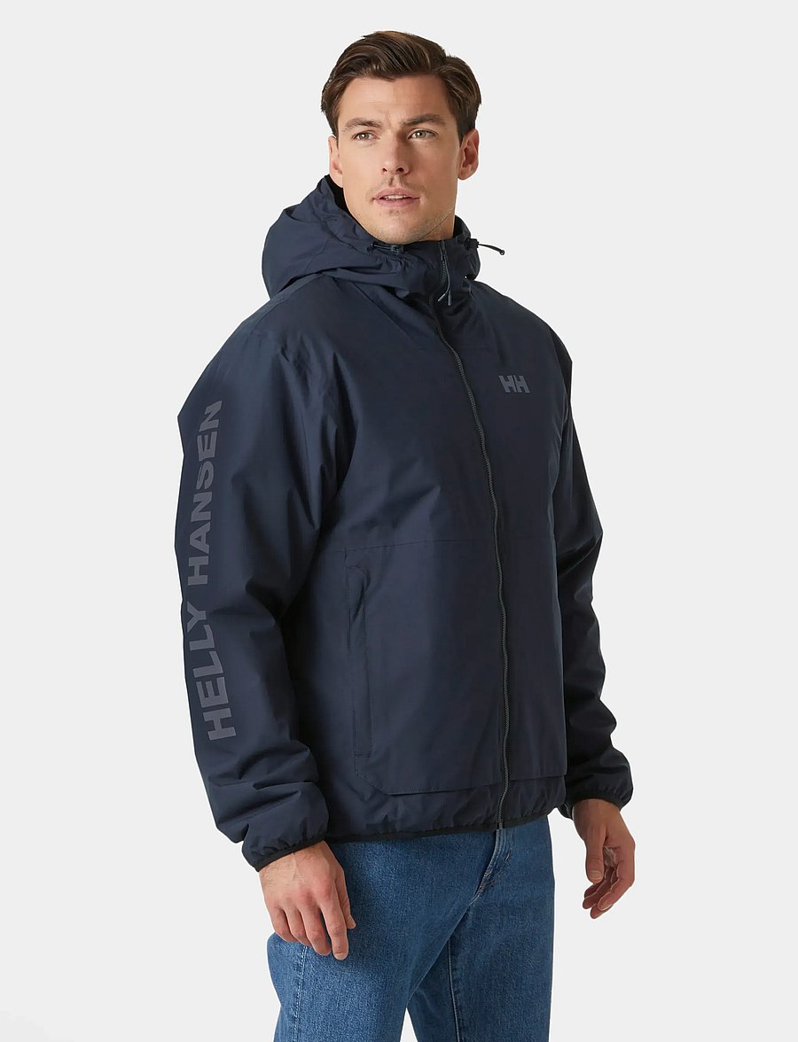 Helly Hansen - ERVIK INS RAIN JACKET - regnjakker - navy - 0