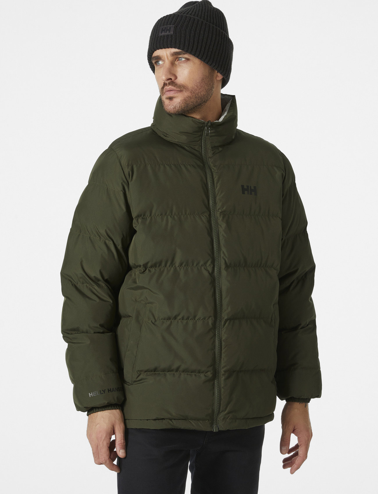 Helly Hansen - YU 23 REVERSIBLE PUFFER - padded jackets - utility gre - 1