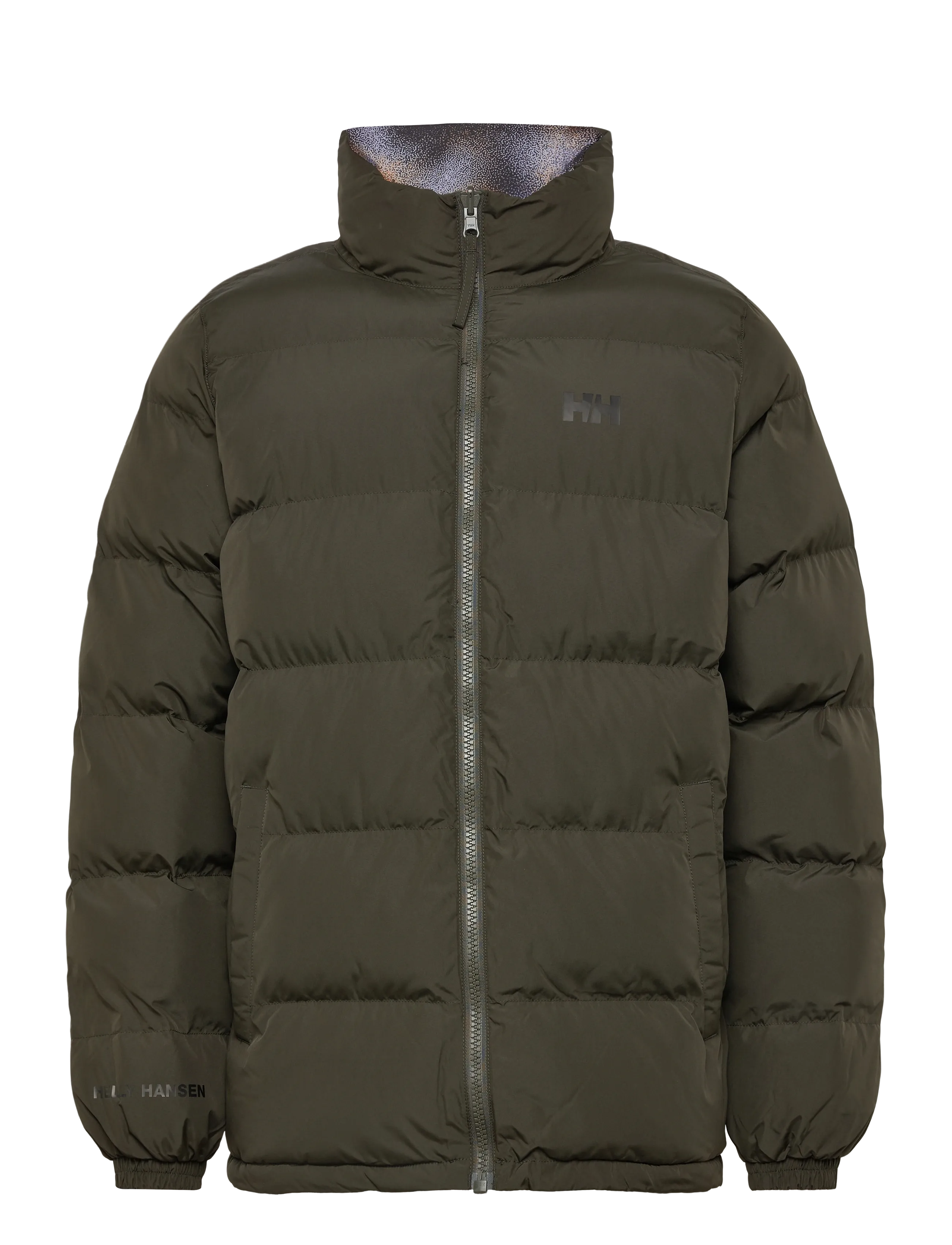 Helly Hansen YU 23 REVERSIBLE PUFFER - Jackets - DARK UTILITY / khaki/green