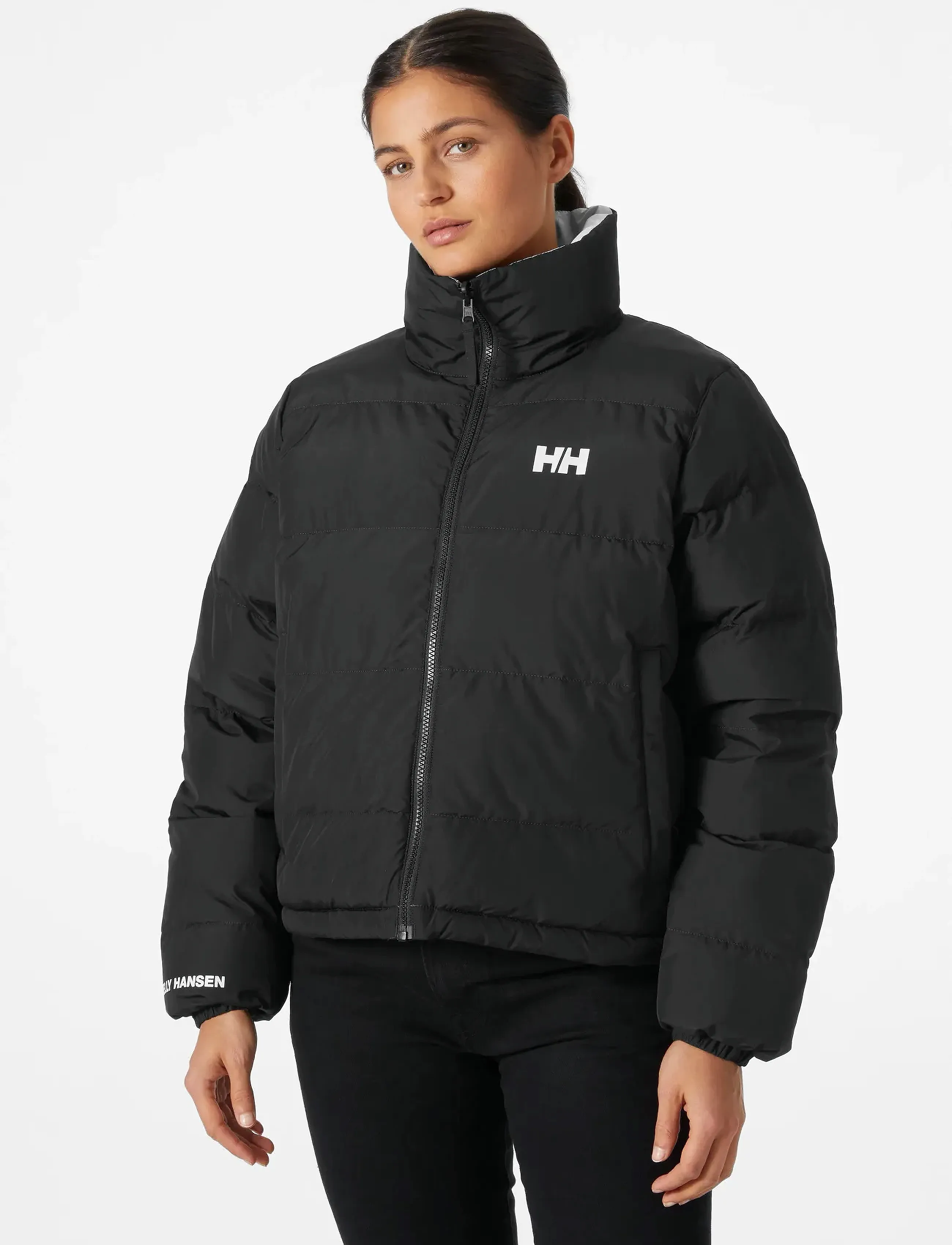 Helly Hansen W Yu 23 Reversible Puffer, M, Jackets, Schwarz - Padded Jacket, Frauen