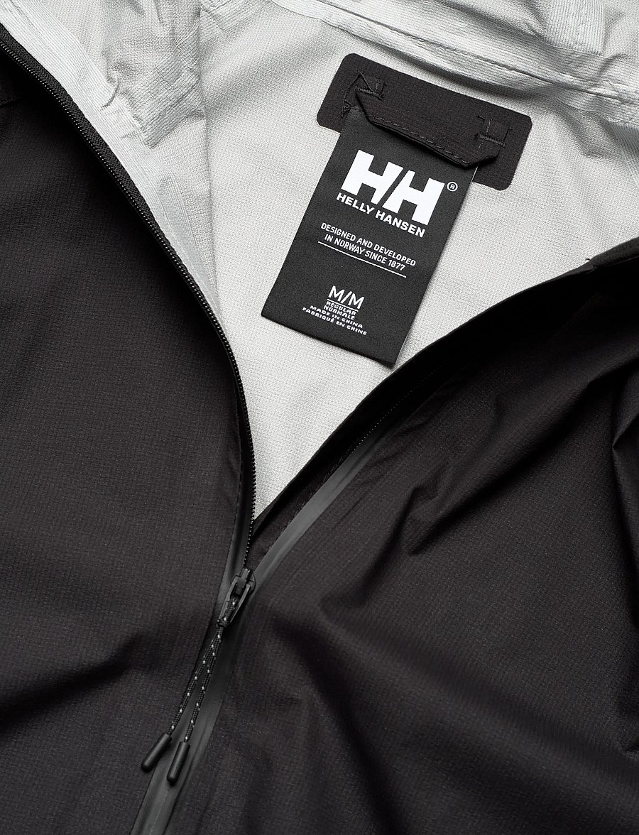 Helly Hansen - W ESSENCE LIGHT RAIN JACKET - Õueriided - black - 2