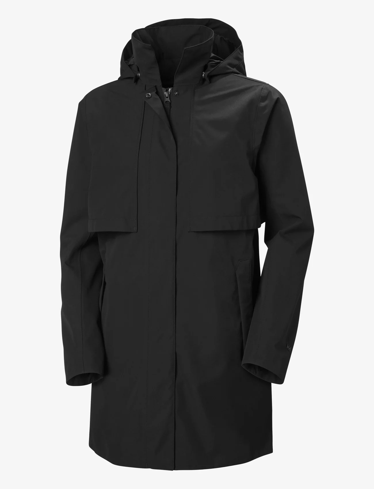 Helly Hansen - W LILJA RAIN COAT - outdoor & rain jackets - black - 1