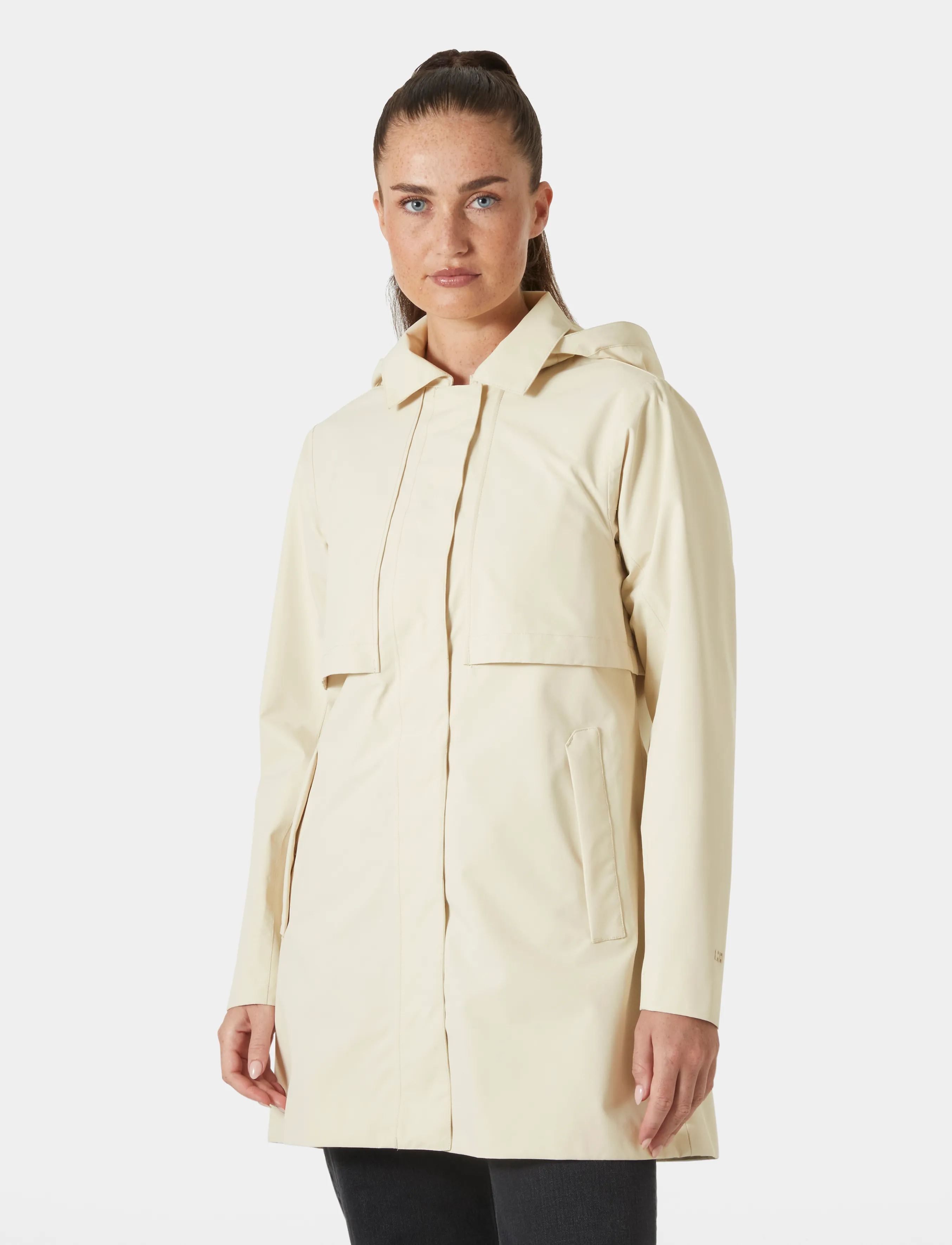 Helly Hansen W Lilja Rain Coat, L, Rainwear, Creme - Coats, Frauen