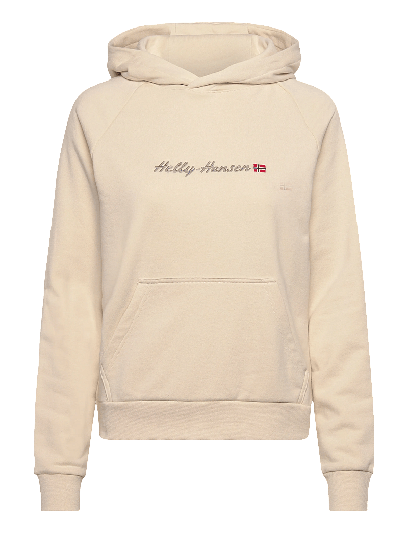 Helly Hansen - W CORE GRAPHIC HOODIE - oberteile - cream - 0