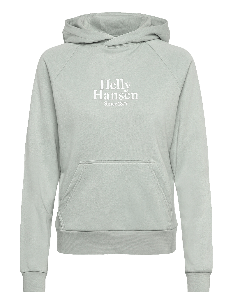 Helly Hansen - W CORE GRAPHIC HOODIE - oberteile - green mist - 0