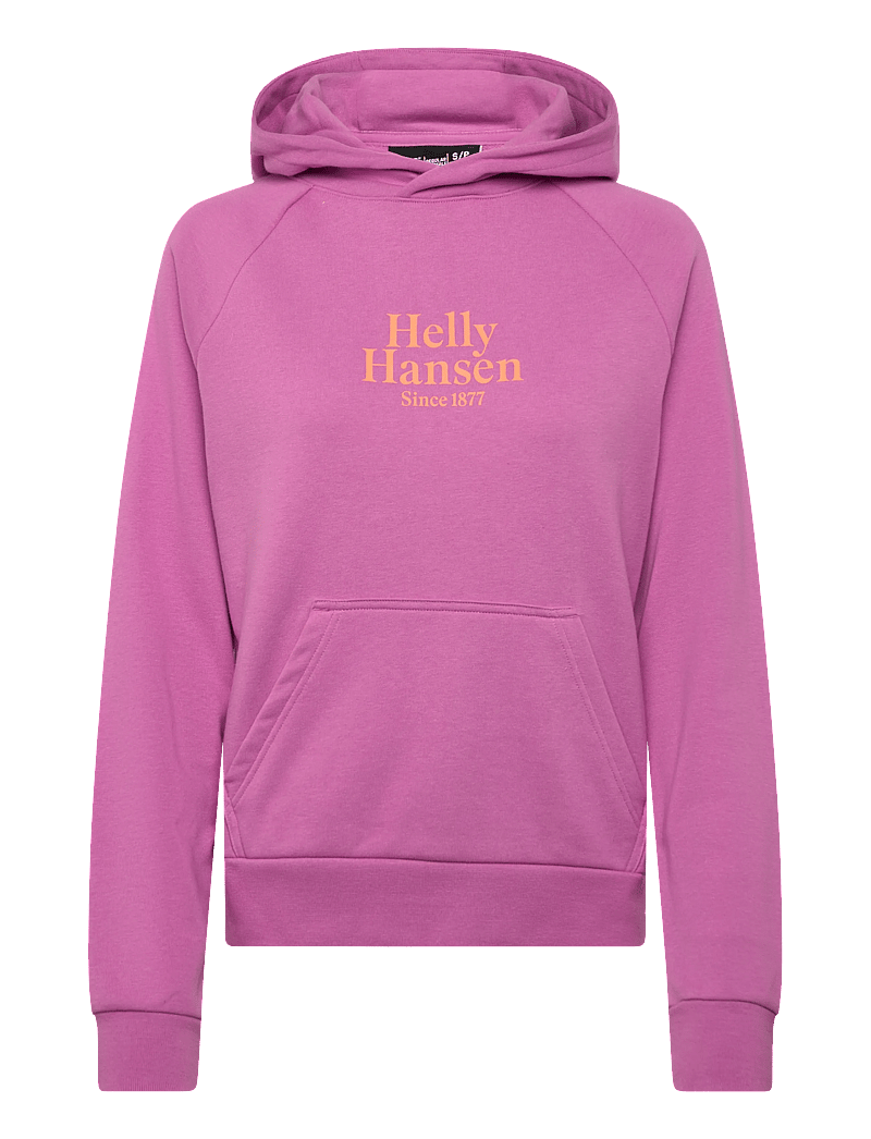 Helly Hansen - W CORE GRAPHIC HOODIE - dressipluusid ja pusad - meta pink - 0