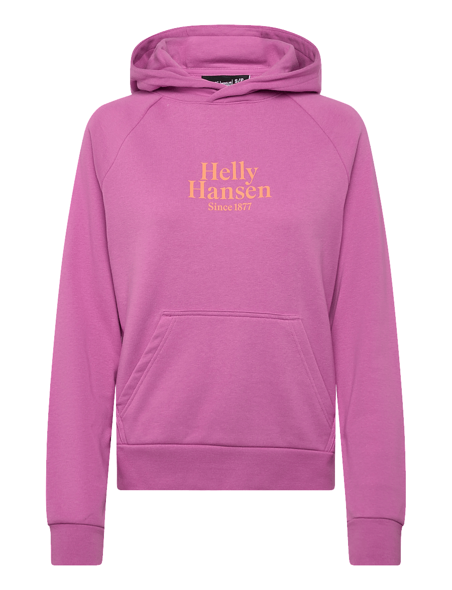 Helly Hansen - W CORE GRAPHIC HOODIE - tops - meta pink - 0