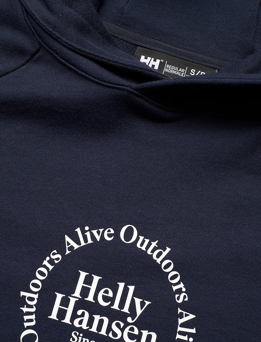 Helly Hansen - W CORE GRAPHIC HOODIE - sweatshirts - navy - 2