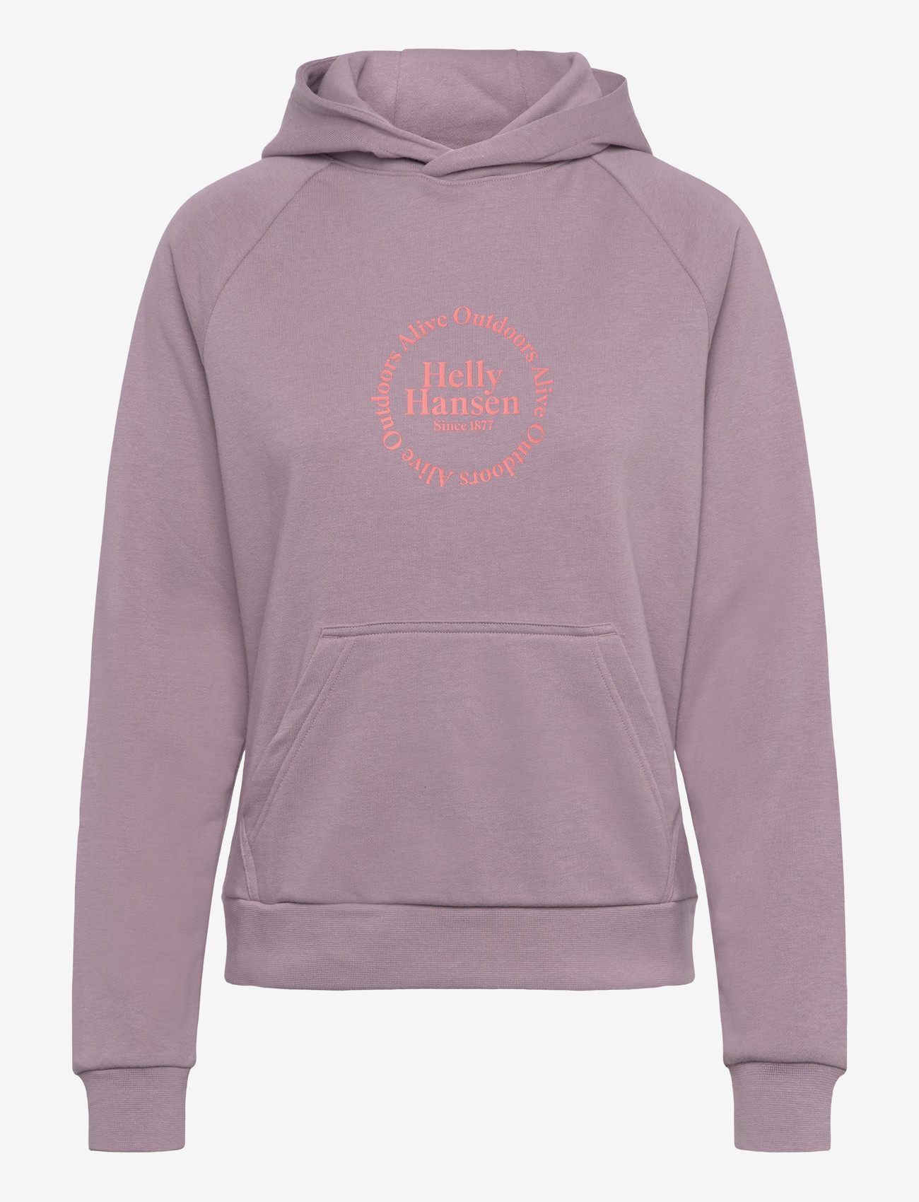 Helly Hansen - W CORE GRAPHIC HOODIE - dressipluusid ja pusad - purple clay - 0