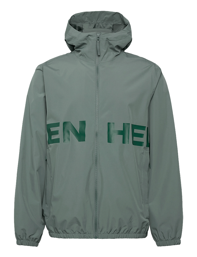 Helly Hansen - CORE GRAPHIC RAIN JACKET - regnjakker - grey cactus - 0