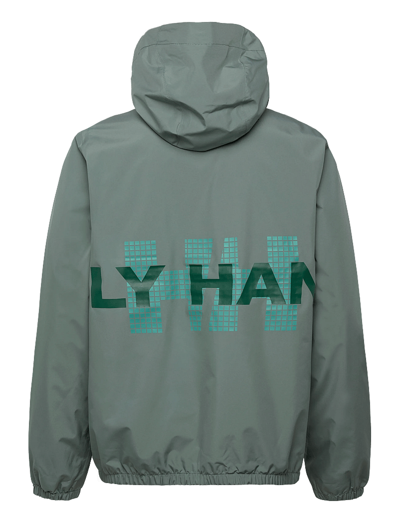 Helly Hansen - CORE GRAPHIC RAIN JACKET - regnjakker - grey cactus - 1