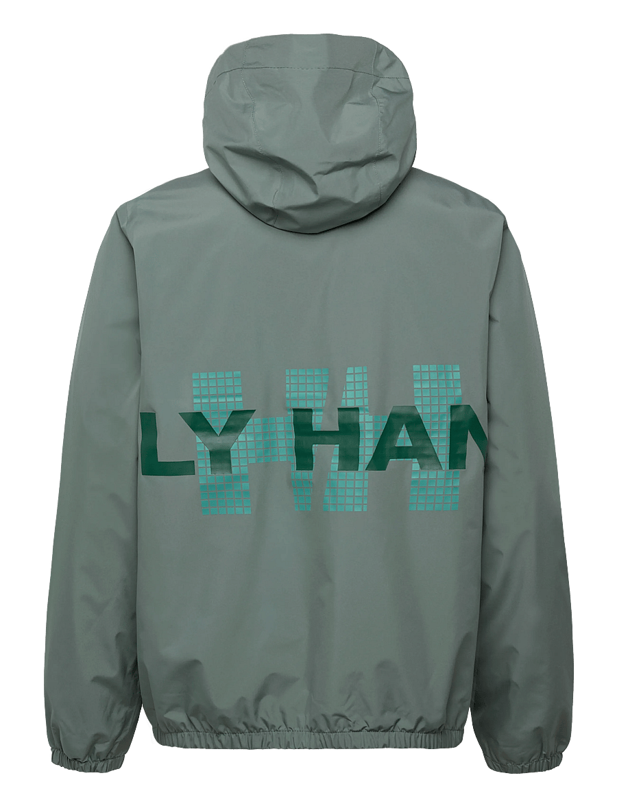 Helly Hansen - CORE GRAPHIC RAIN JACKET - vihmamantlid - grey cactus - 1