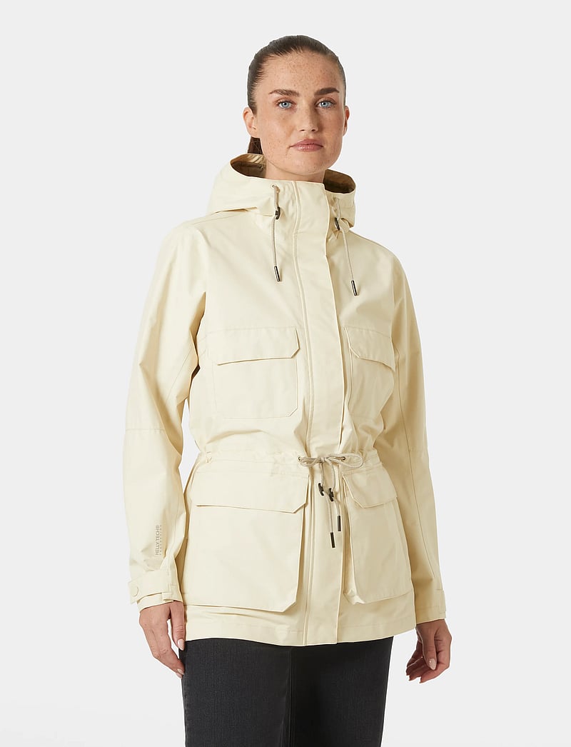 Helly Hansen - W ESCAPE UTILITY RAINCOAT - outdoor - cream - 0