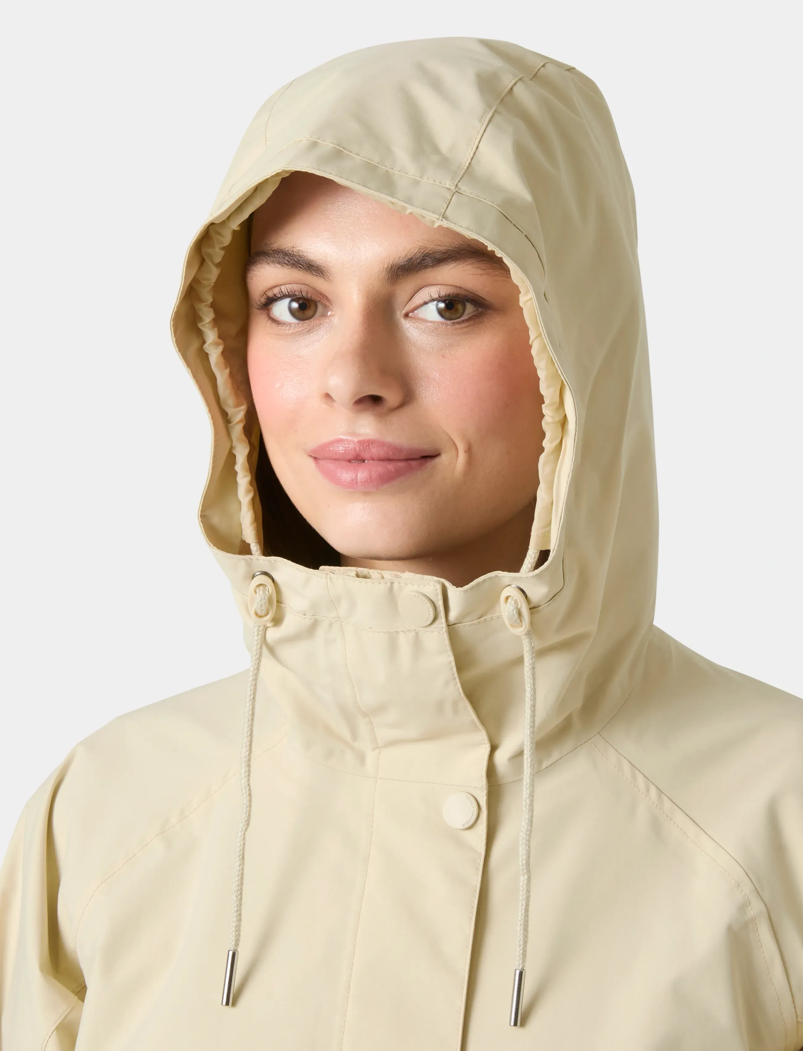 Helly Hansen - W VALENTIA 2.0 RAINCOAT - rain jackets - cream - 4