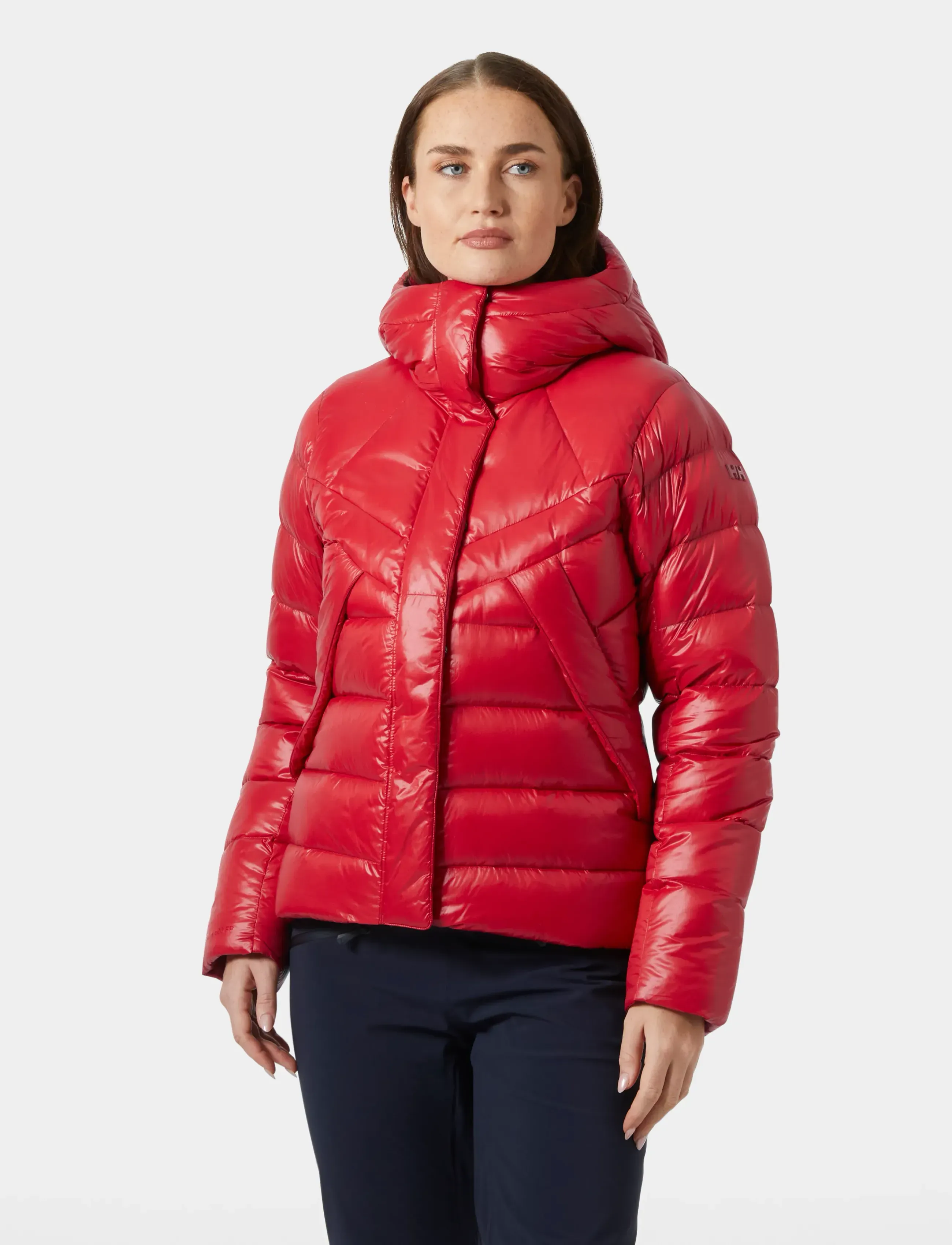 Helly Hansen W Winter Bliss Down Jacket, Kvinder, Hætte Dunjakke, Rød, Str: L