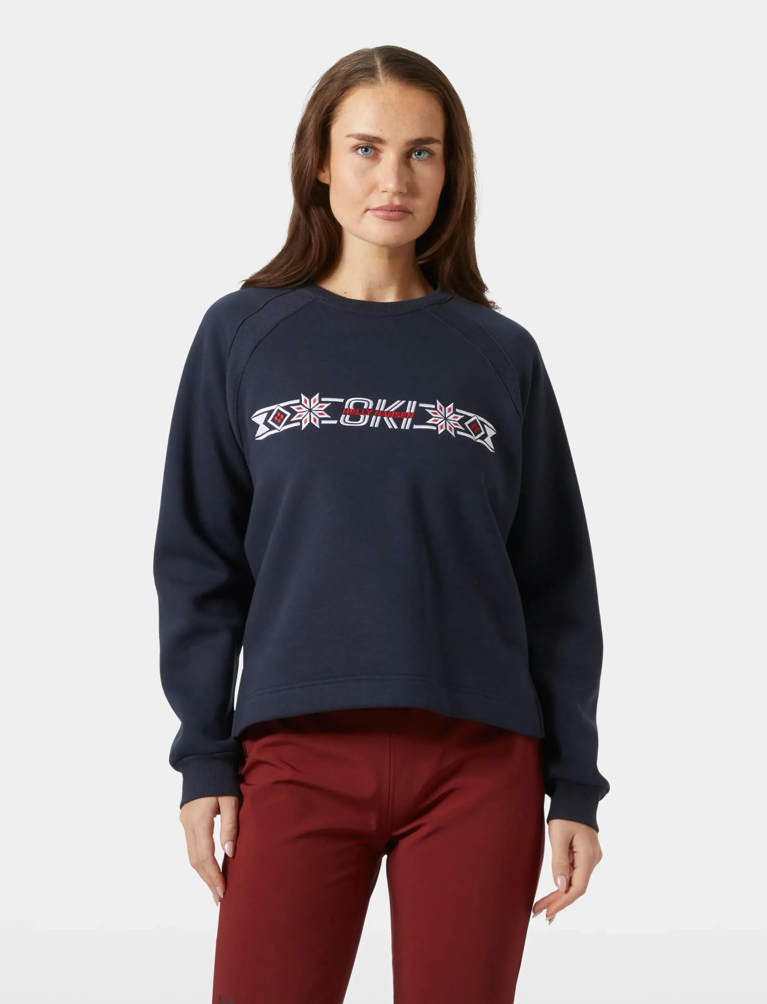Helly Hansen W Bliss Sweatshirt, Ski Sweatshirt, Navy, Str: XS