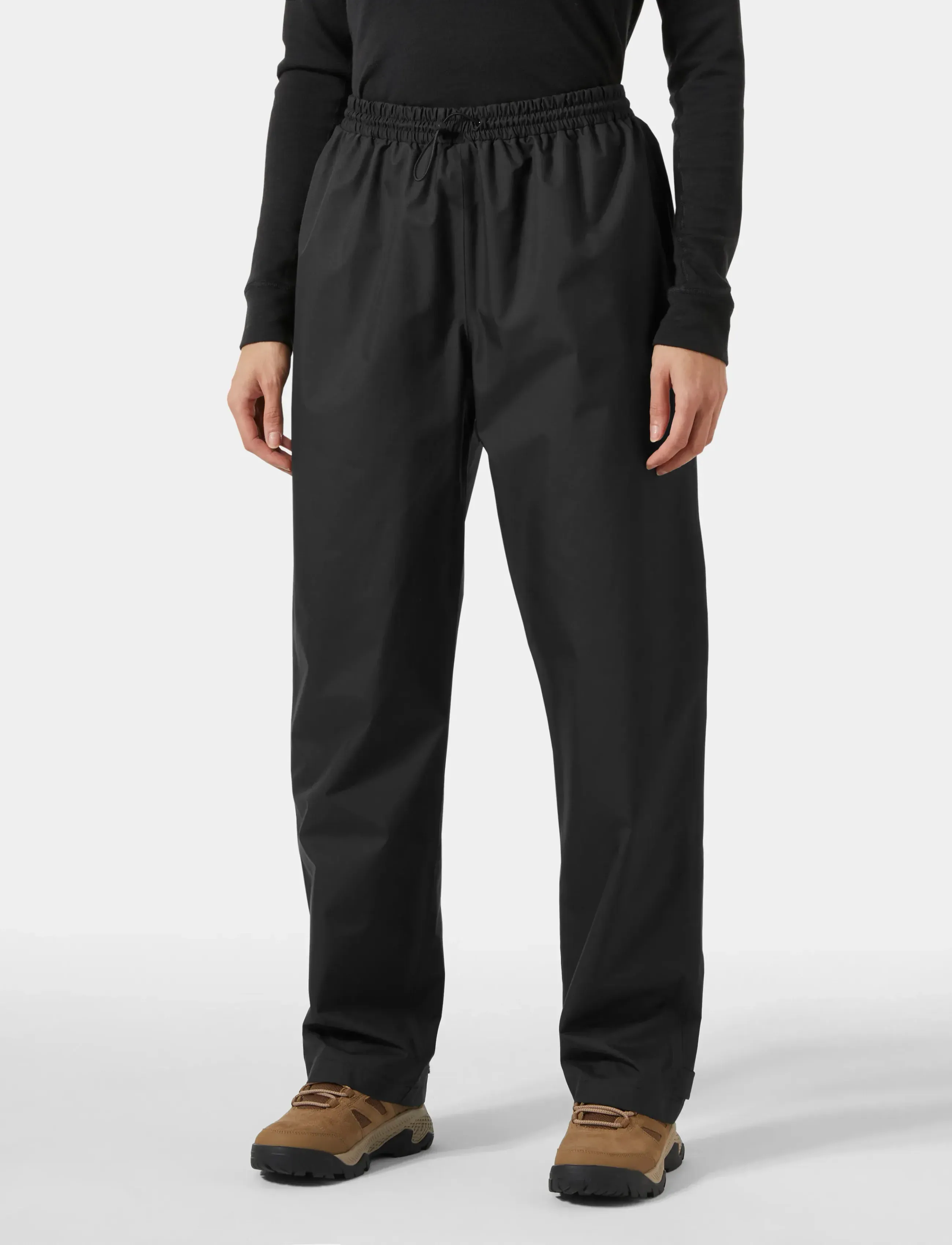 Helly Hansen - W HH RAIN PANT - fritidsbukser - black - 0