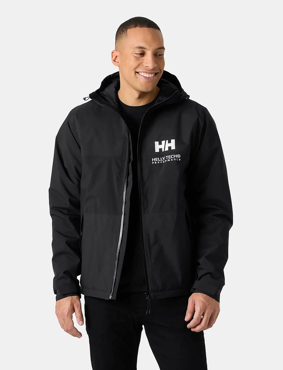 Helly Hansen - ACE INS RAIN JACKET - outdoor - black - 0