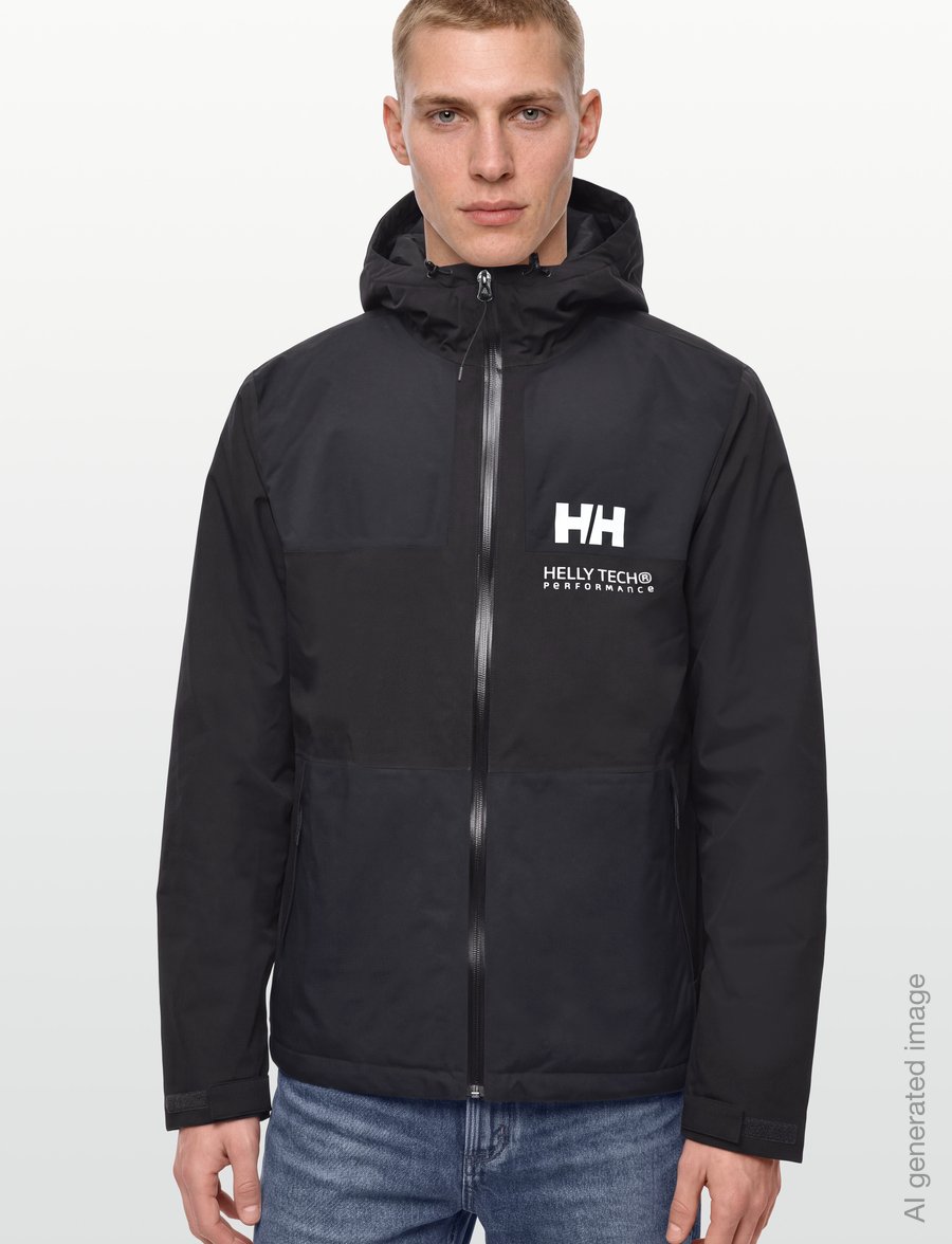 Helly Hansen - ACE INS RAIN JACKET - odzież przeciwdeszczowa - black - 3