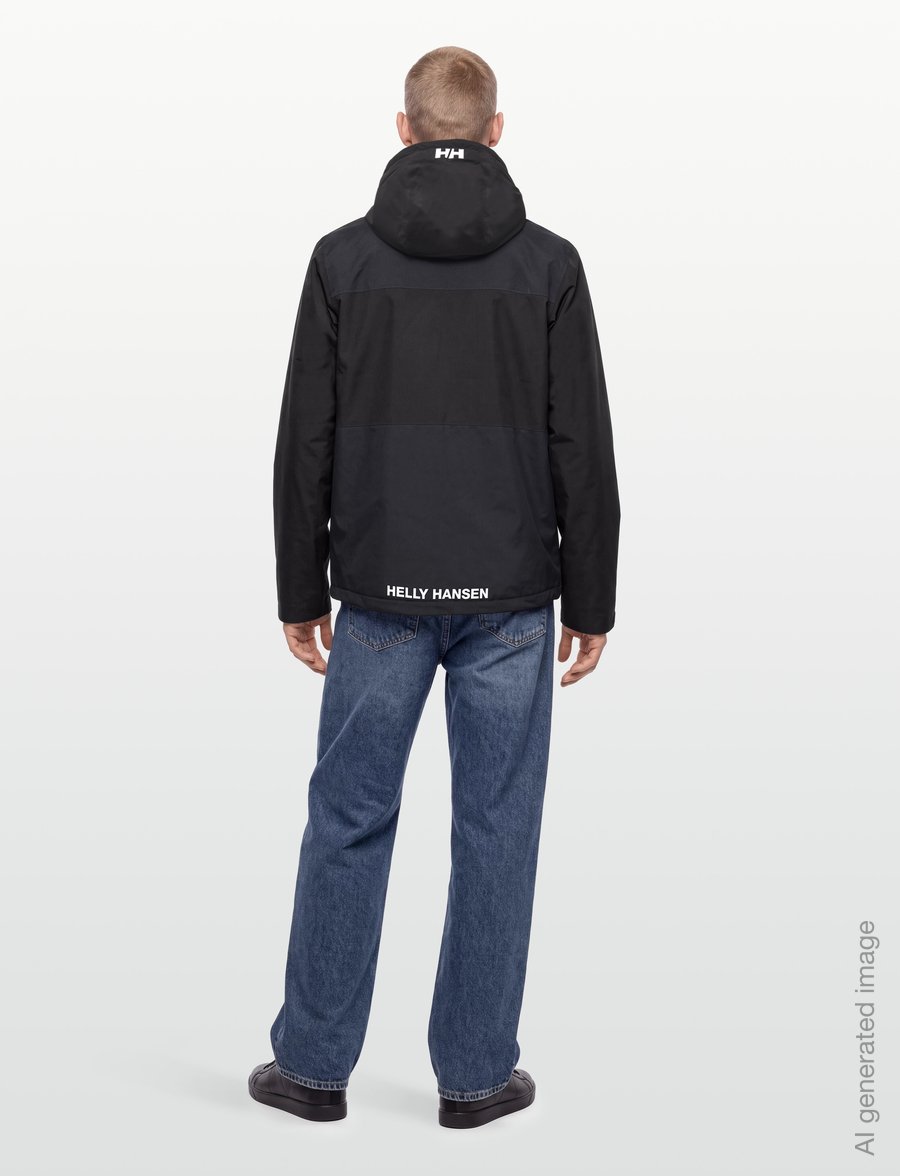Helly Hansen - ACE INS RAIN JACKET - odzież przeciwdeszczowa - black - 4