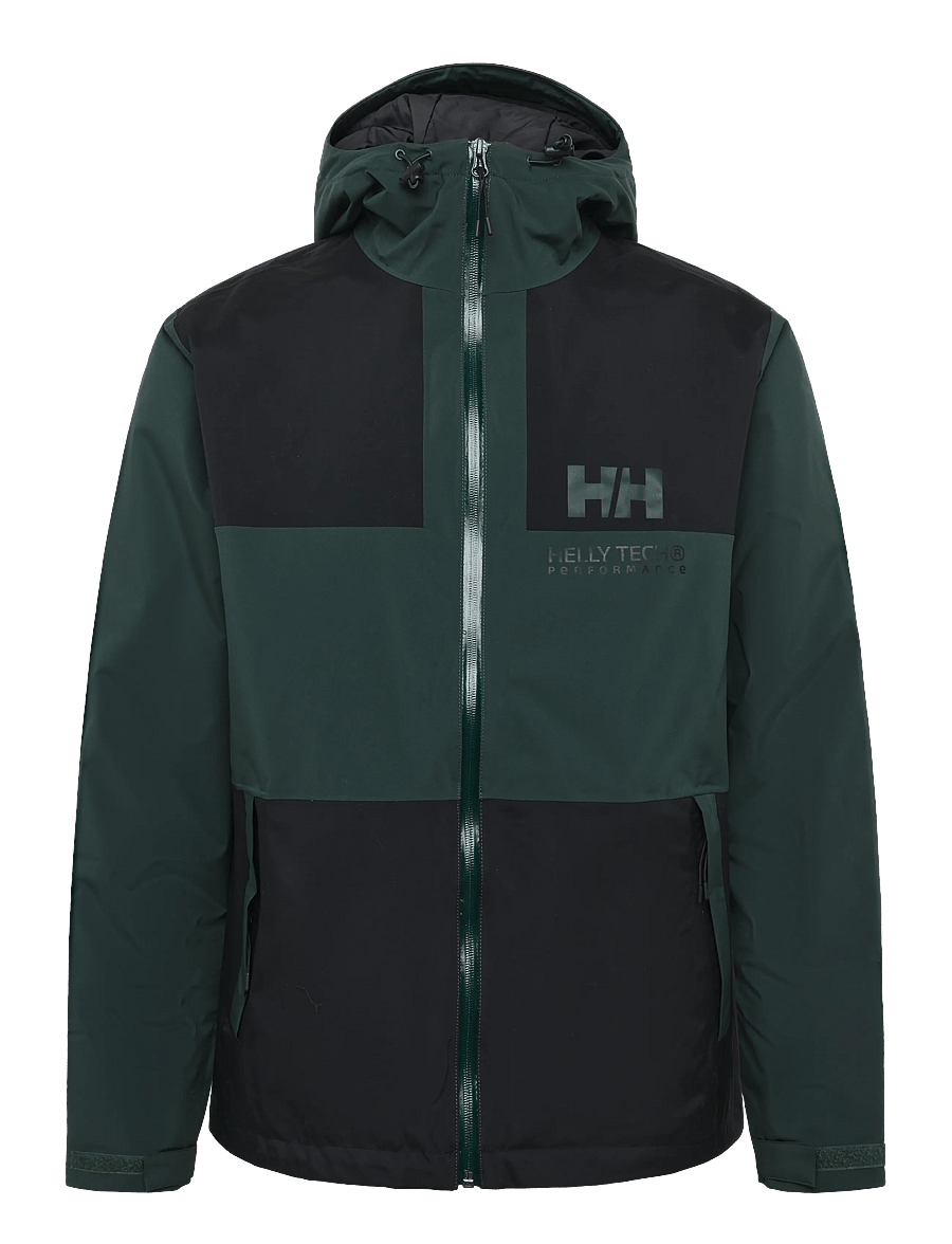 Helly Hansen - ACE INS RAIN JACKET - regnjakker - dark jungle - 1