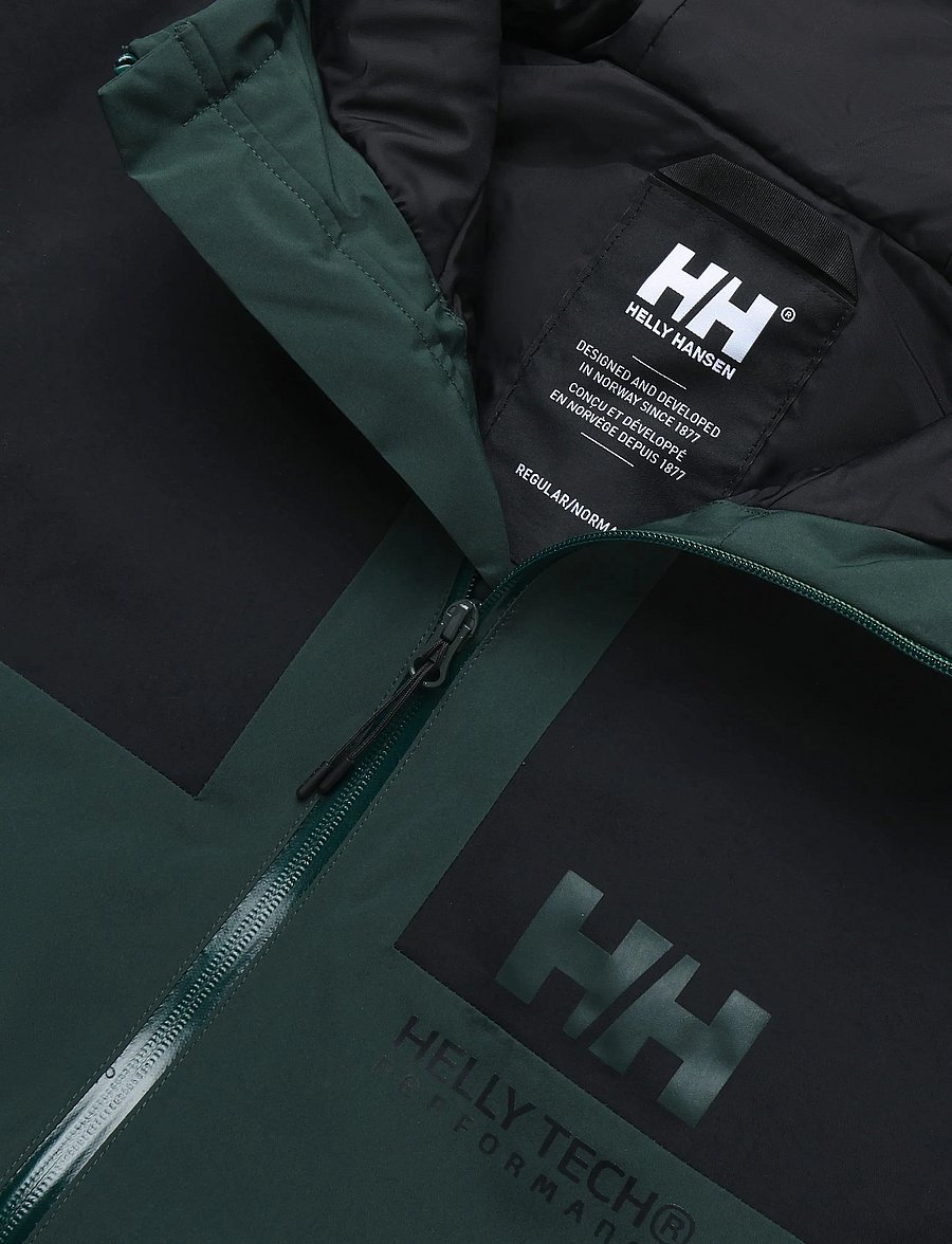 Helly Hansen - ACE INS RAIN JACKET - regnjakker - dark jungle - 4