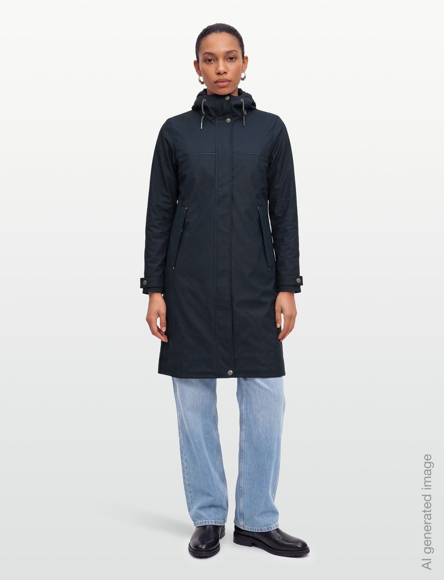 Helly Hansen - W MOSS INS PU COAT - dūnu jakas - navy - 0